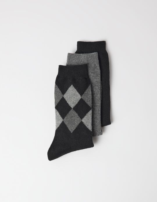Comprar Online Pack 3 Pares De Meias, Homem, Preto