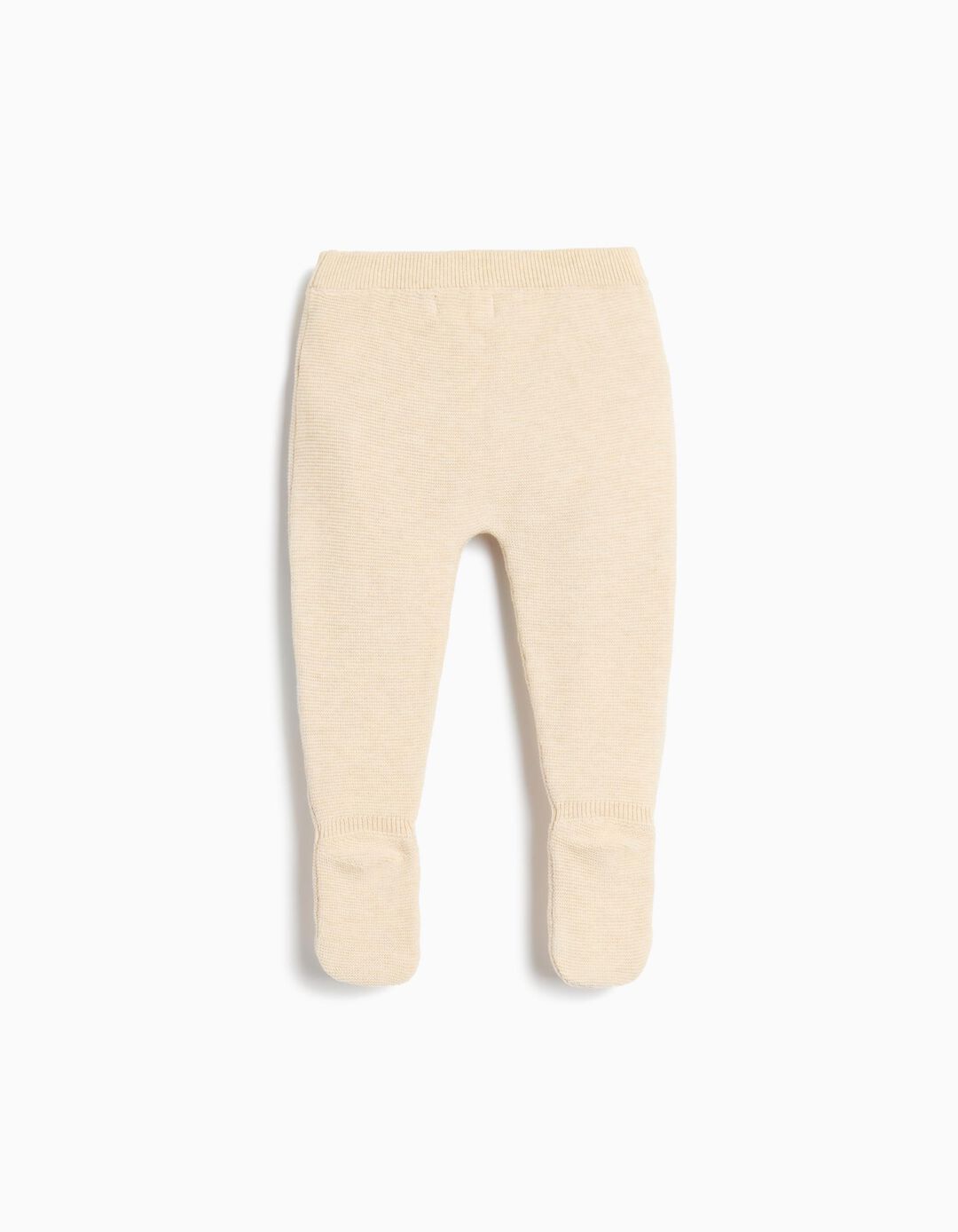 Calças com Pés, Recém-Nascido, Bege Claro