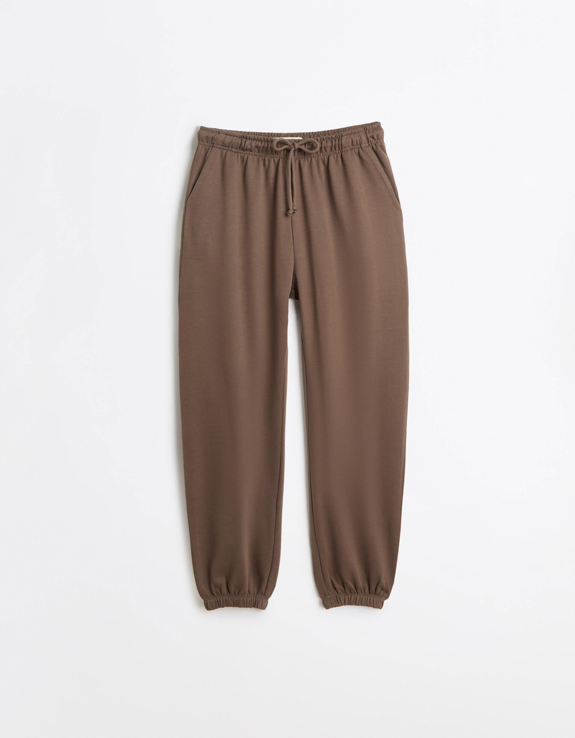 Comprar Online Cal&ccedil;as Jogger De Felpa, Mulher, Bege Escuro