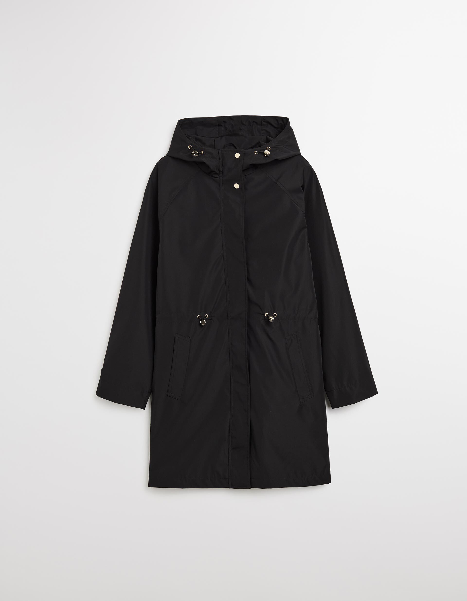 Comprar Online Parka Comprida com Capuz, Mulher, Preto