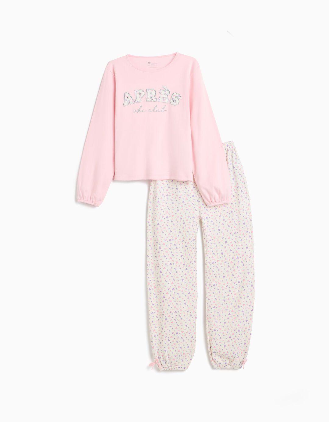 Pijama Interlock, Menina, Rosa