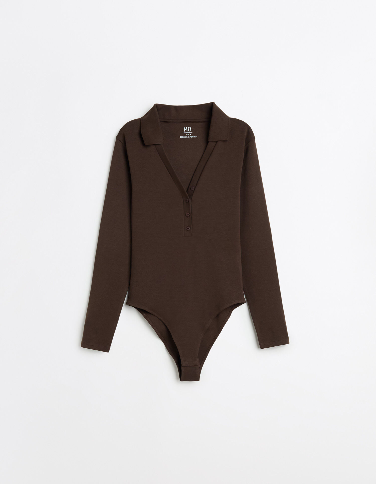 Comprar Online Body de Manga Comprida, Mulher, Castanho