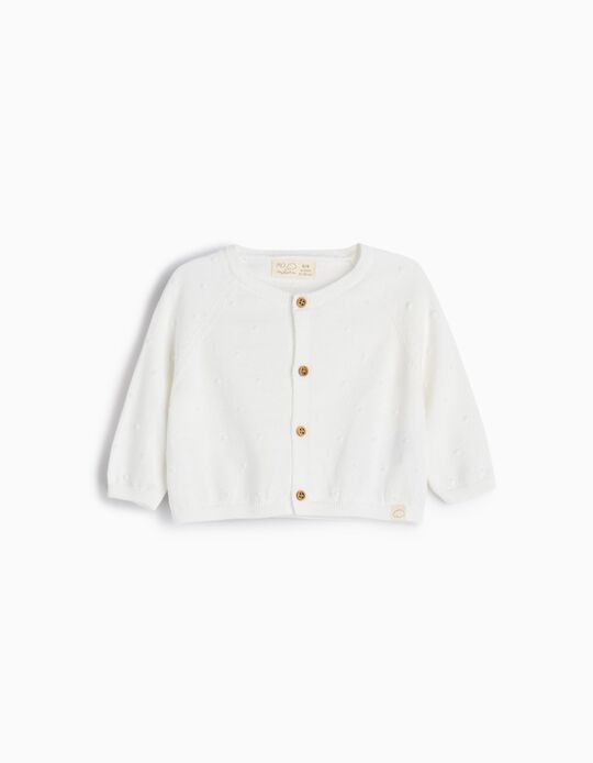 Comprar Online Casaco de Malha, Recém-nascido, Branco