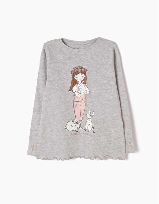 Long-Sleeved Top, Sweet Bunnies