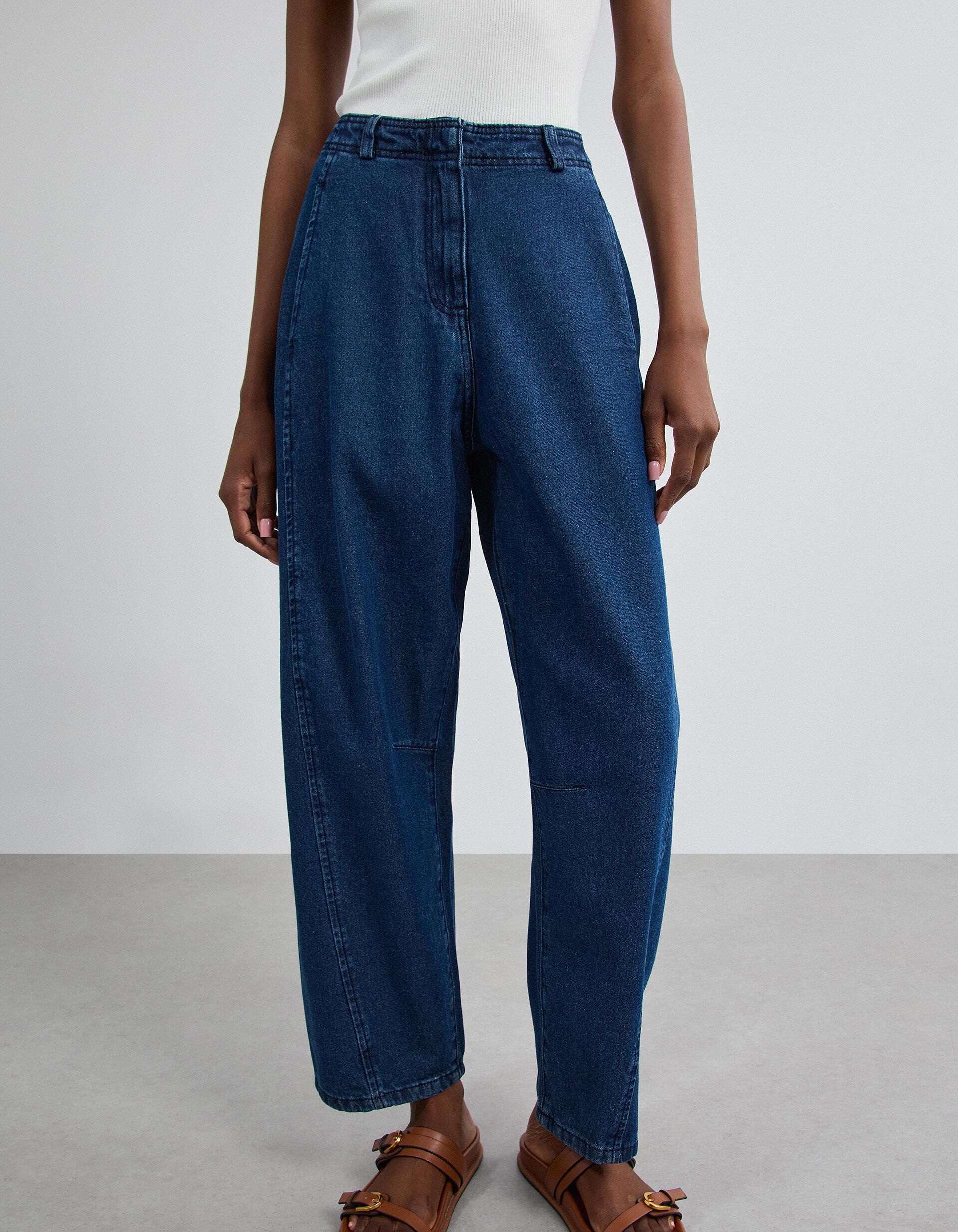 Comprar Online Cal&ccedil;as De Ganga Barrel, Mulher, Azul Escuro