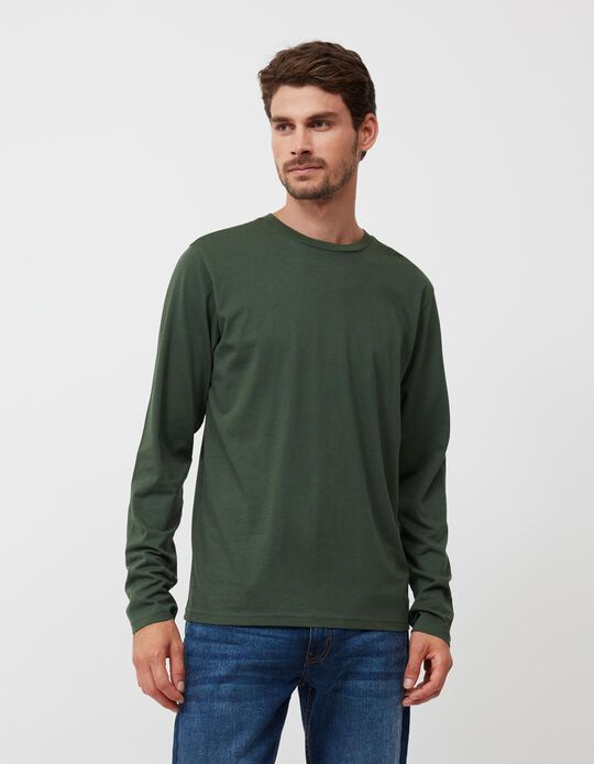 Long Sleeve T-shirt, Men, Dark Green