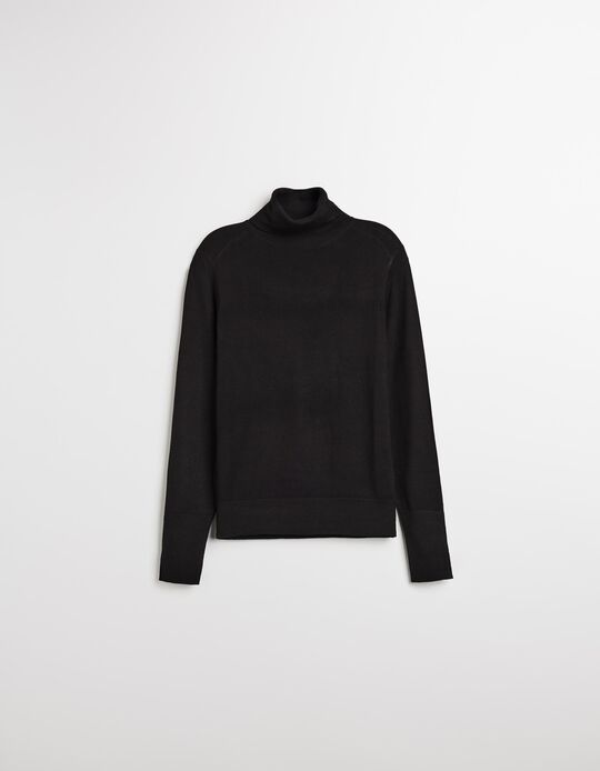 Comprar Online Camisola com Gola Alta, Mulher, Preto