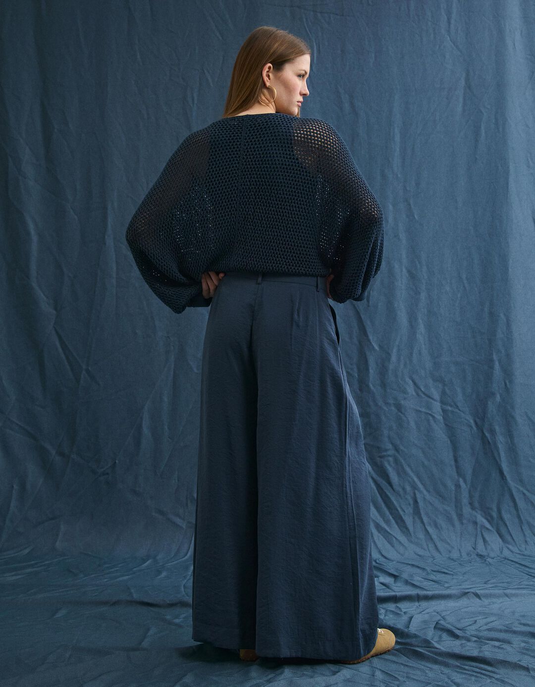 Cal&ccedil;as, Mulher, Azul