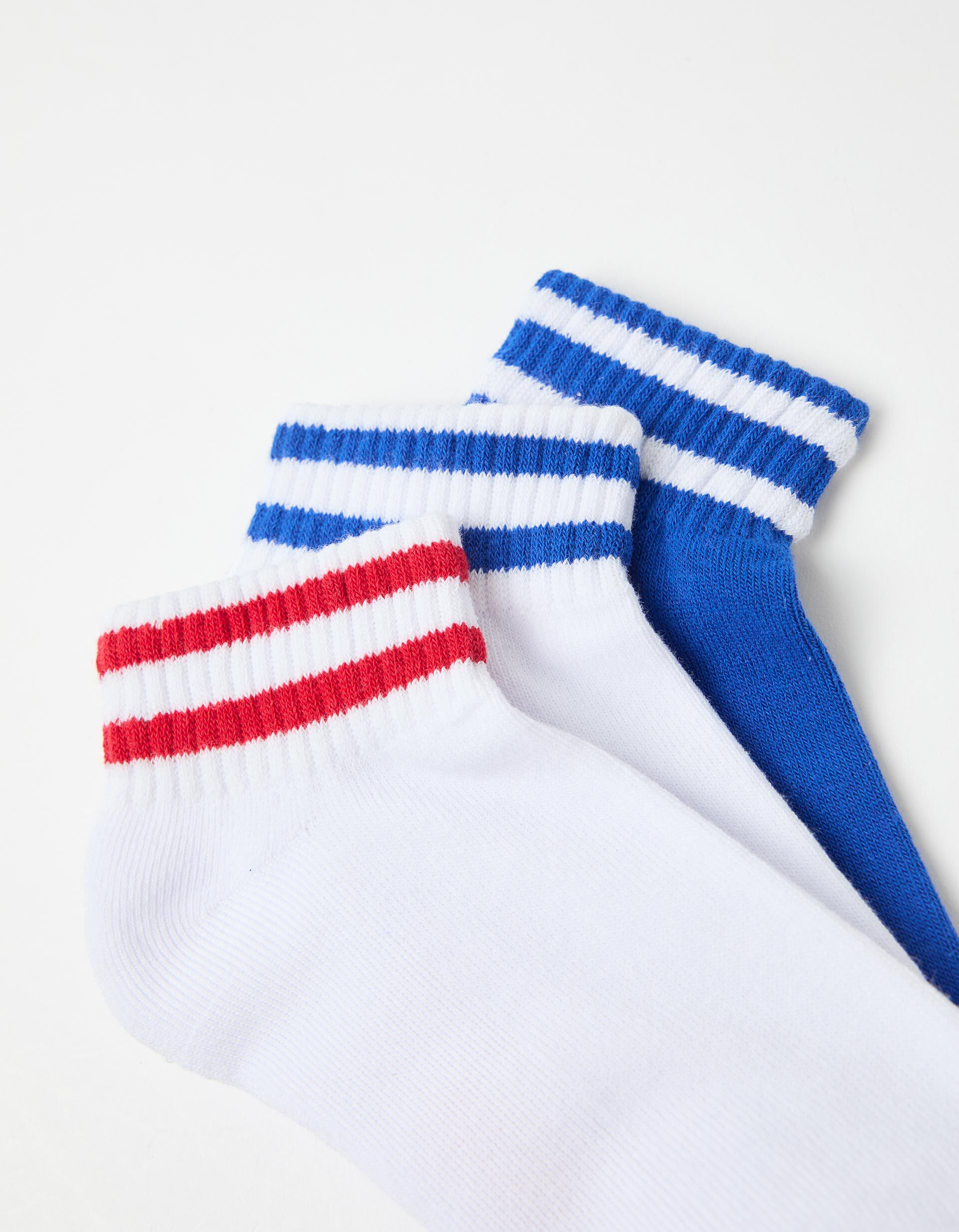 Comprar Online Pack 3 Pares de Meias Tornozelo, Mulher, Multicor