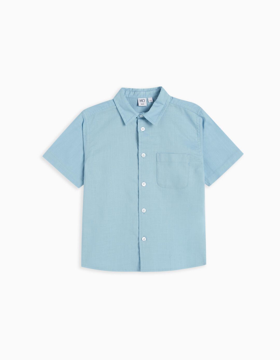 Linen Blend Shirt, Boys, Light Blue
