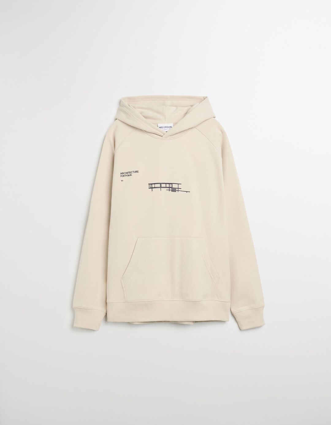 Sweatshirt com Capuz, Homem, Cinzento Claro