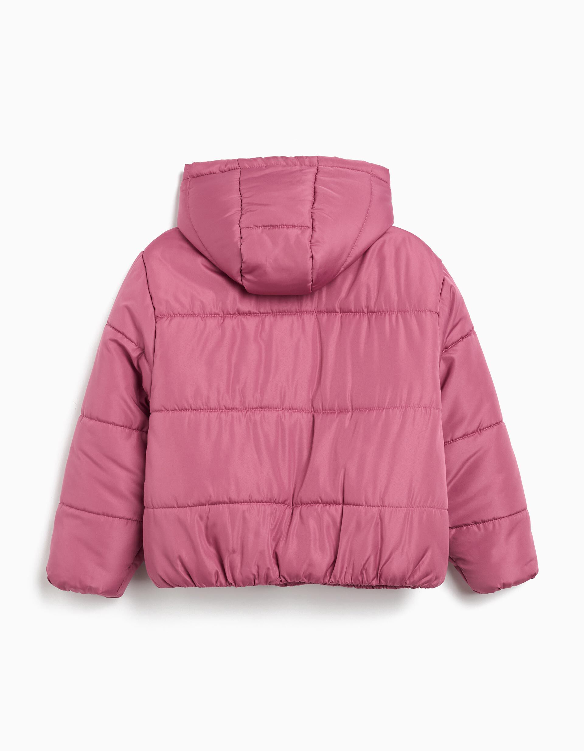 Comprar Online Casaco Acolchoado Capuz, Menina, Rosa Escuro