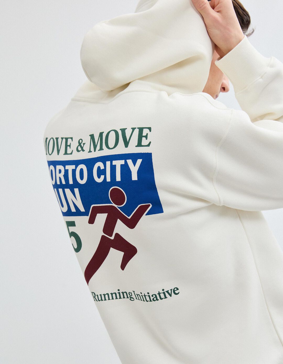 Sweatshirt Capuz, Homem, Branco