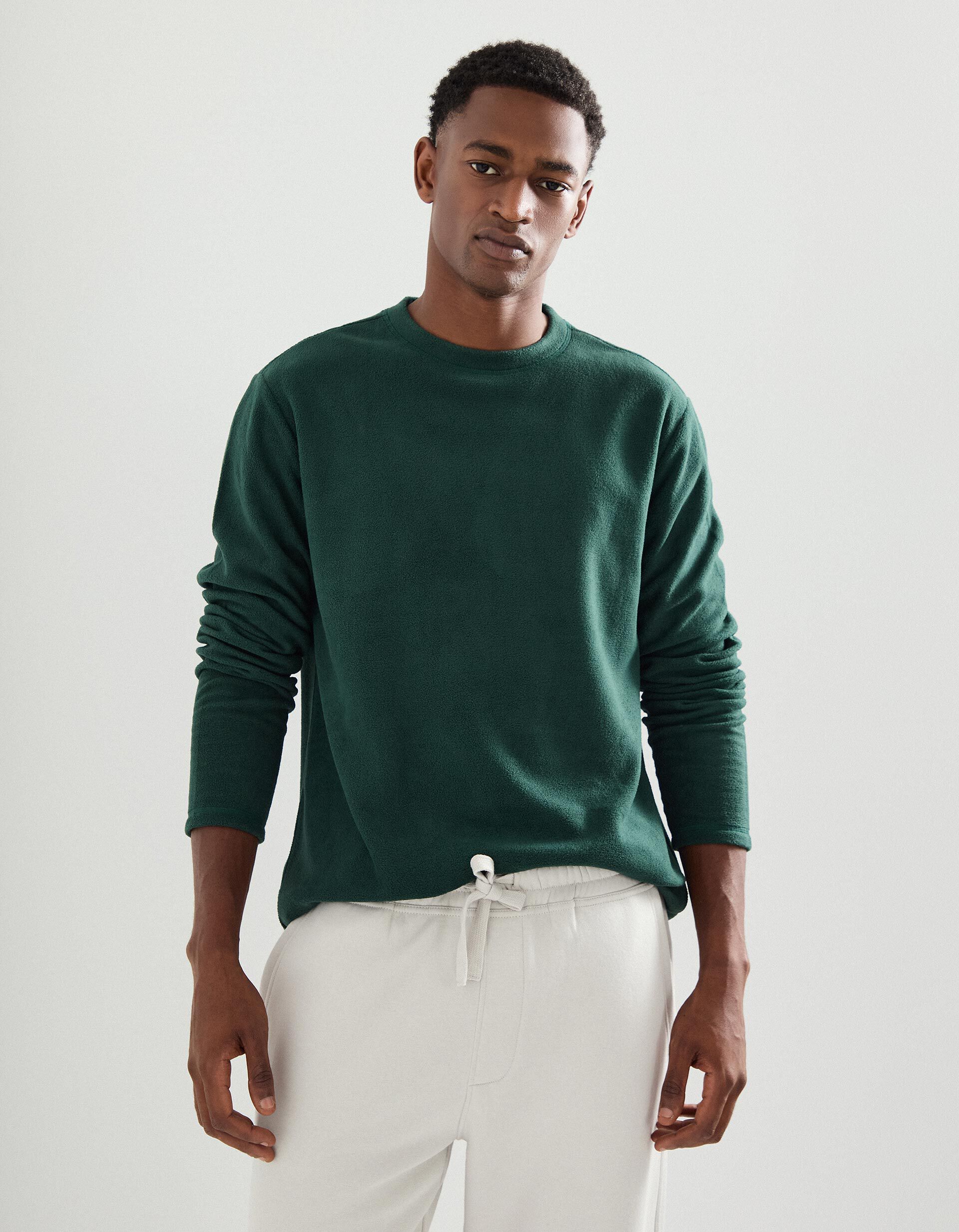 Comprar Online Camisola Polar, Homem, Verde 