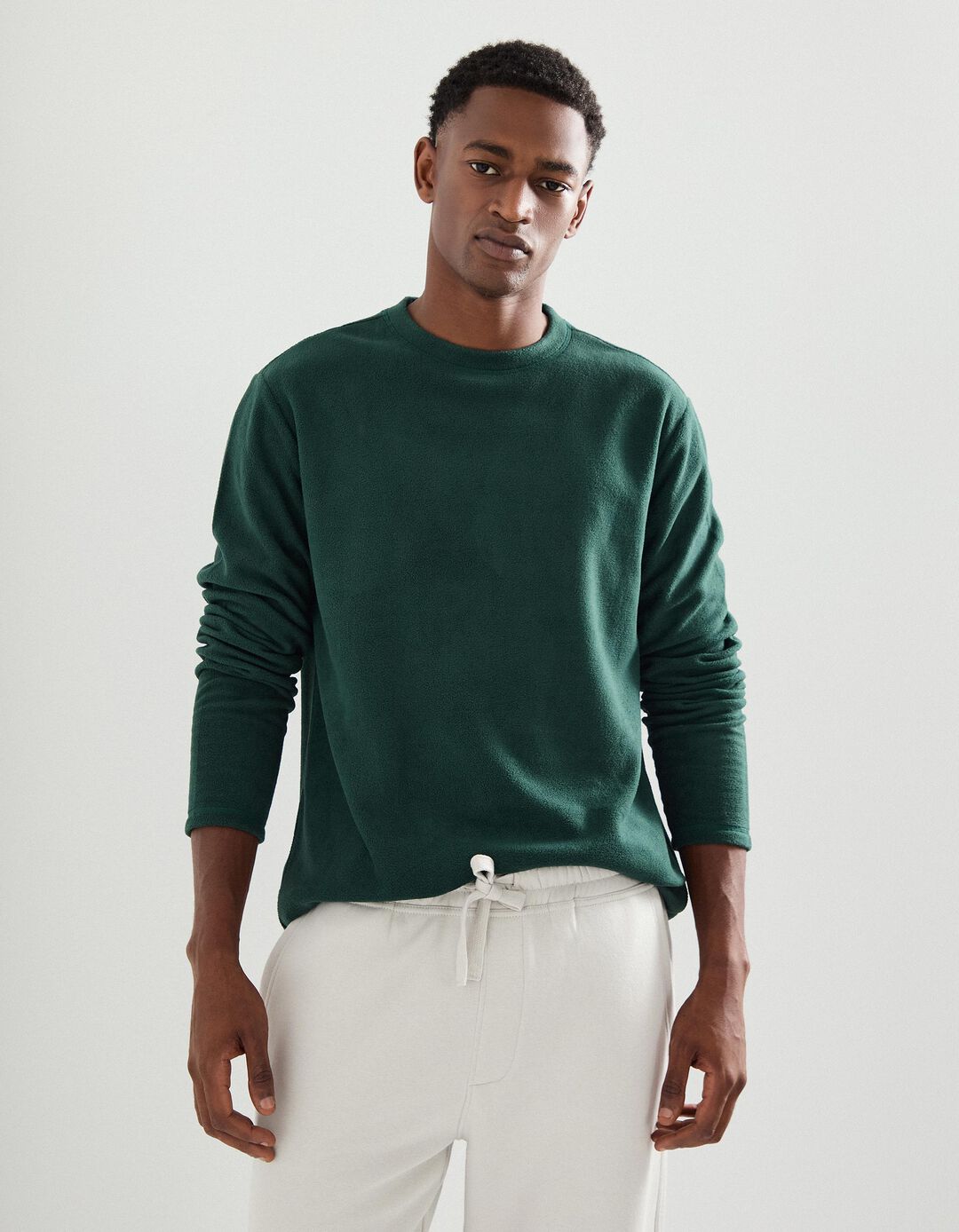 Camisola Polar, Homem, Verde 
