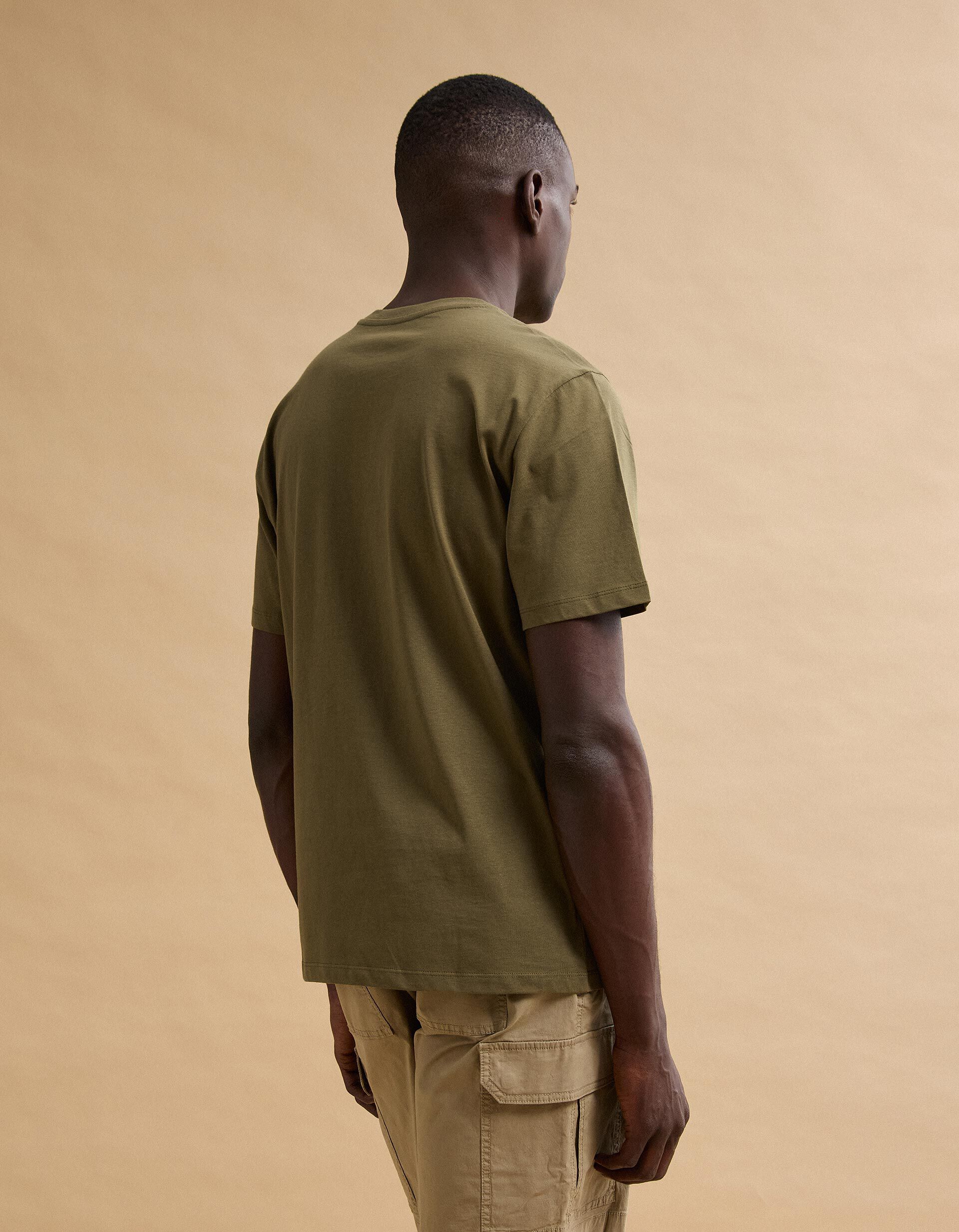 Comprar Online T-shirt Jersey Estampada, Homem, Verde Escuro