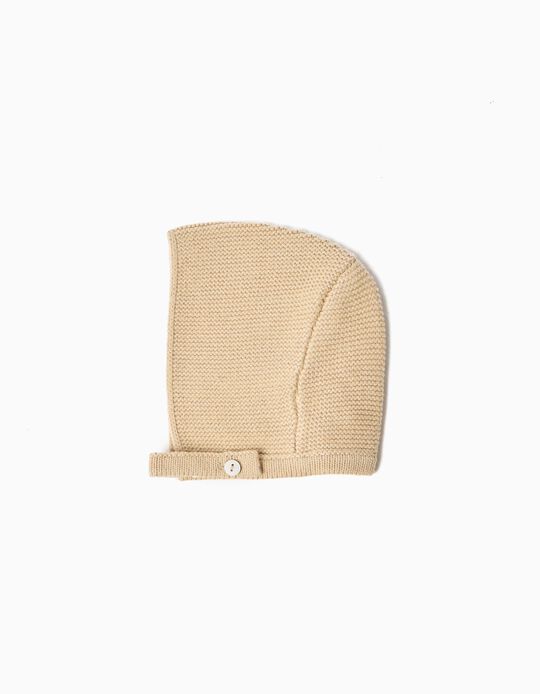 Comprar Online Touca De Malha, Rec&eacute;m-Nascido, Bege
