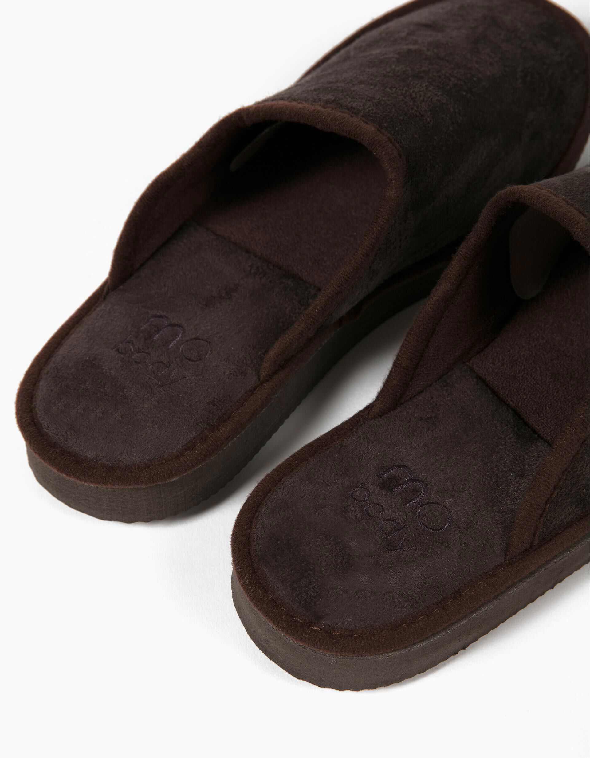 Comprar Online Chinelos De Quarto Castanhos