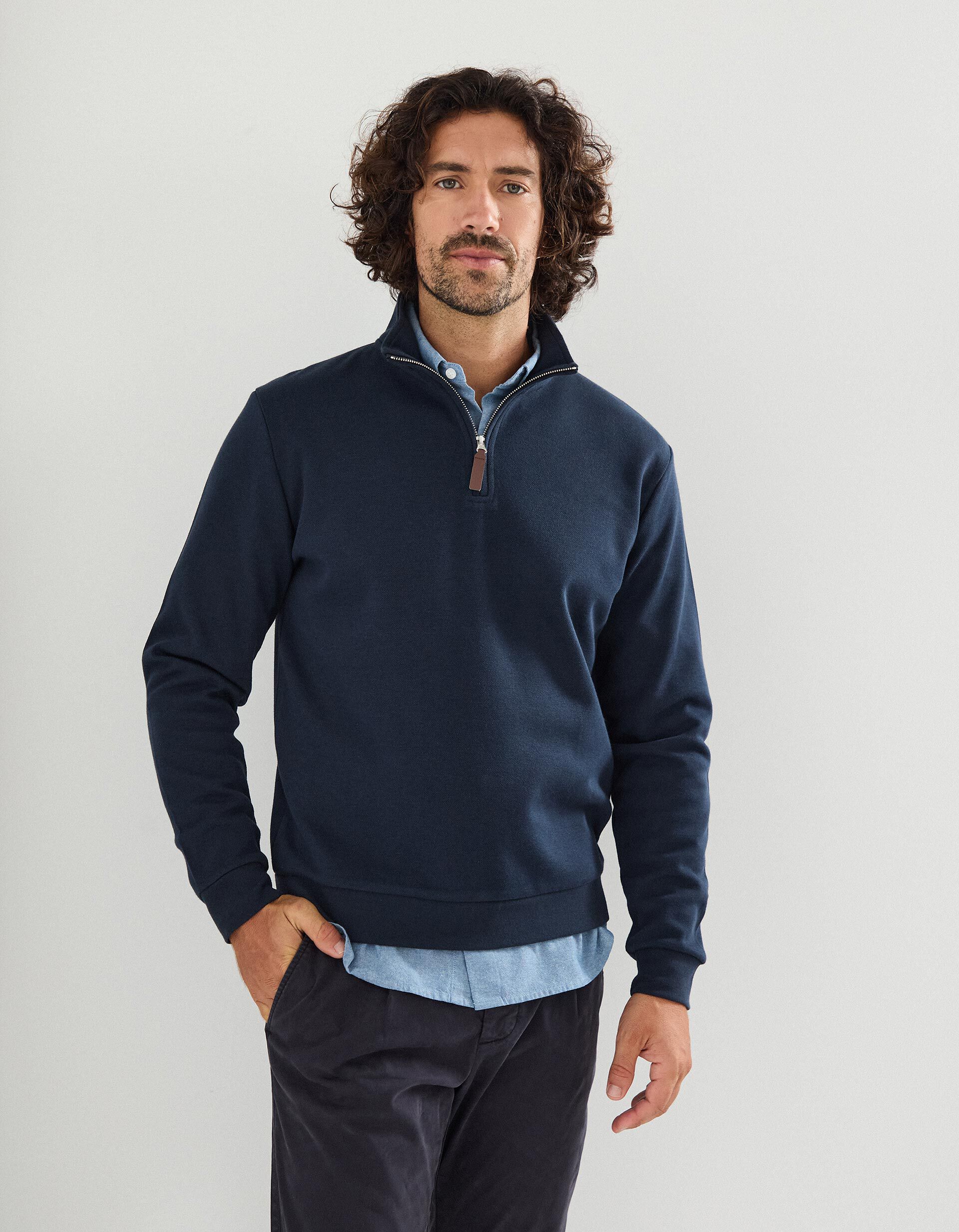 Comprar Online Sweatshirt de Felpa, Homem, Azul Escuro