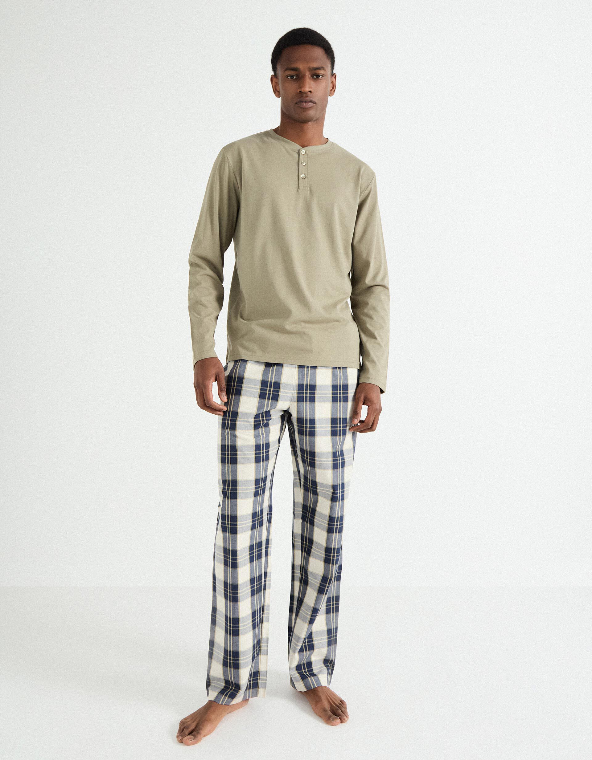 Comprar Online Pijama 'Popline', Homem, Verde Escuro