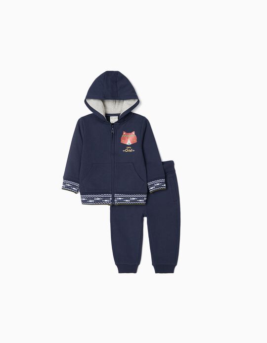 Tracksuit for Baby Boys 'Little chief', Dark Blue