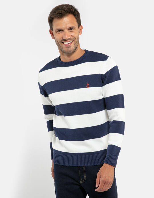 Camisola de malha &agrave;s riscas