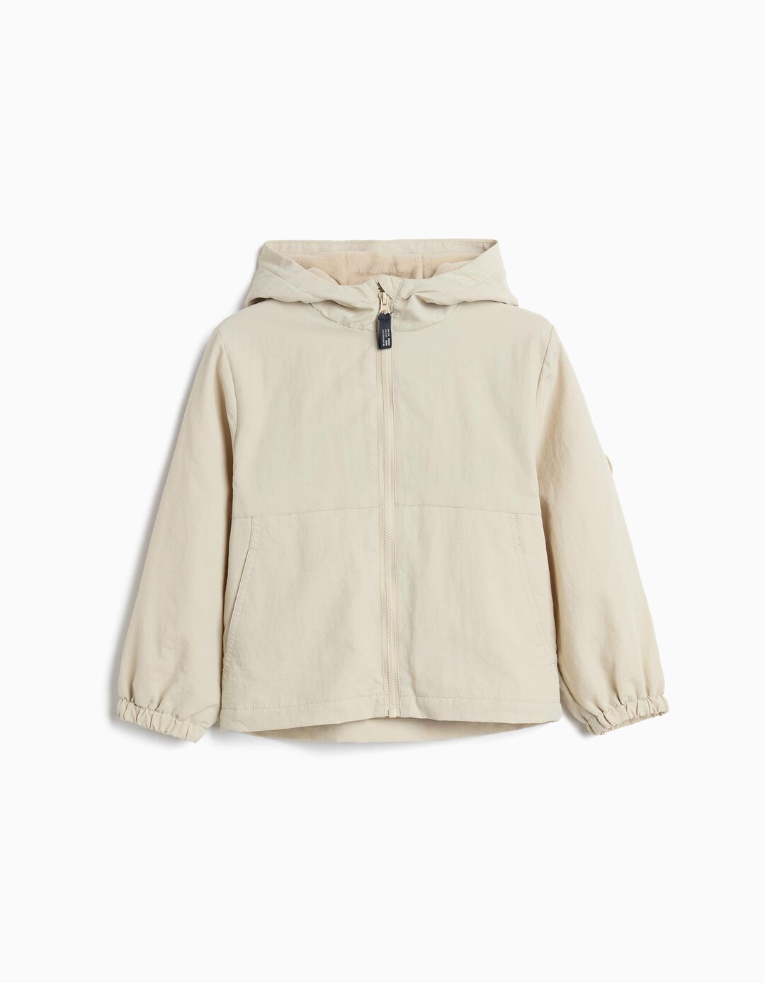 Parka Polar, Menino, Bege Claro