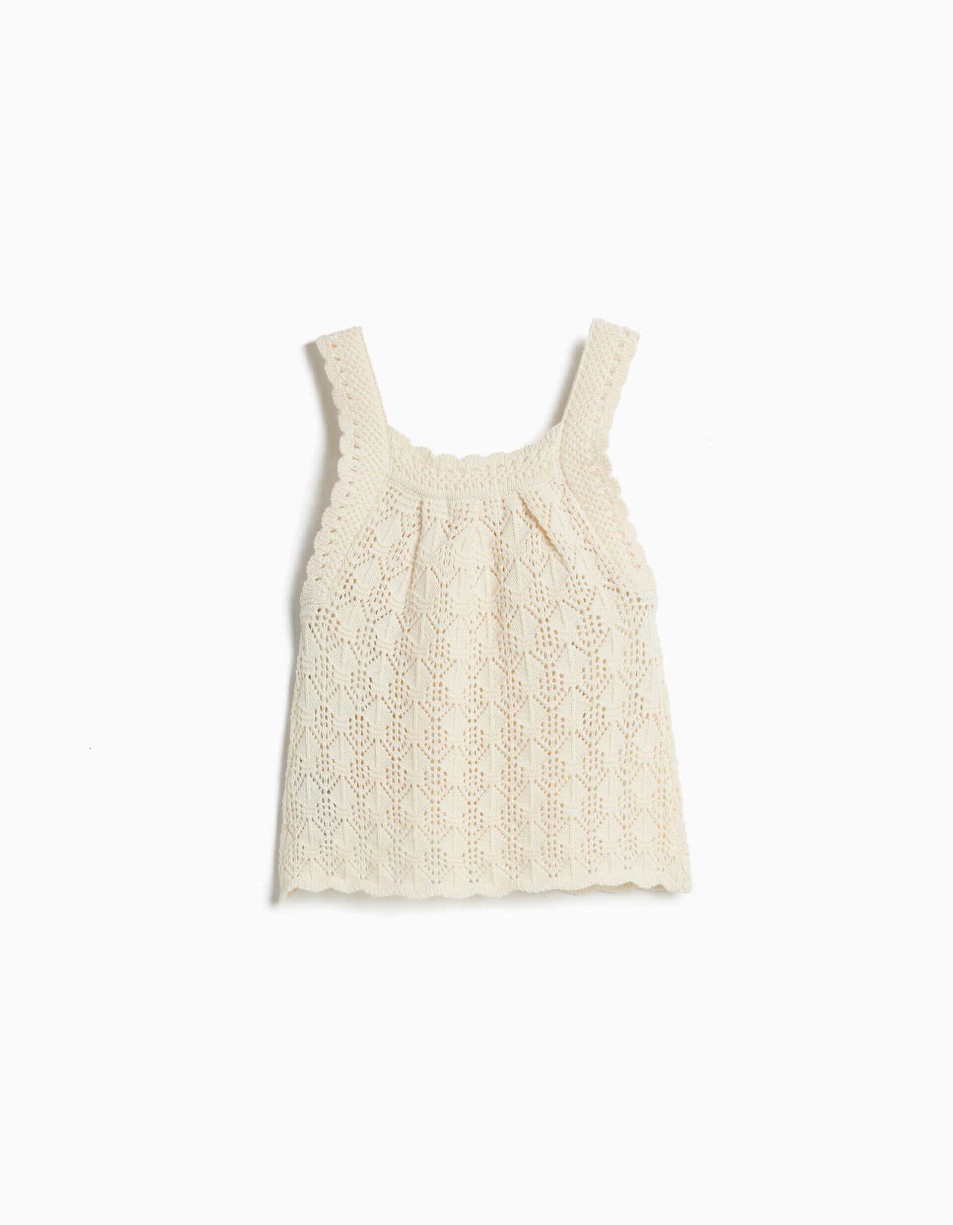 Comprar Online Top Crochet, Menina, Cru