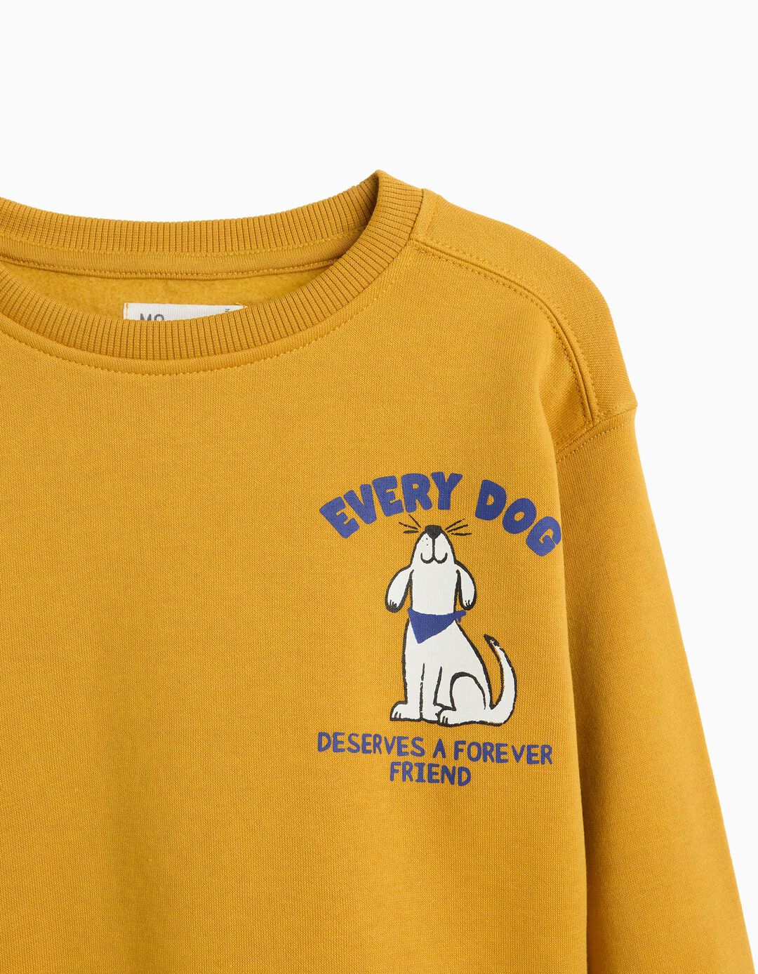 Sweatshirt De Felpa, Menino, Amarelo Escuro
