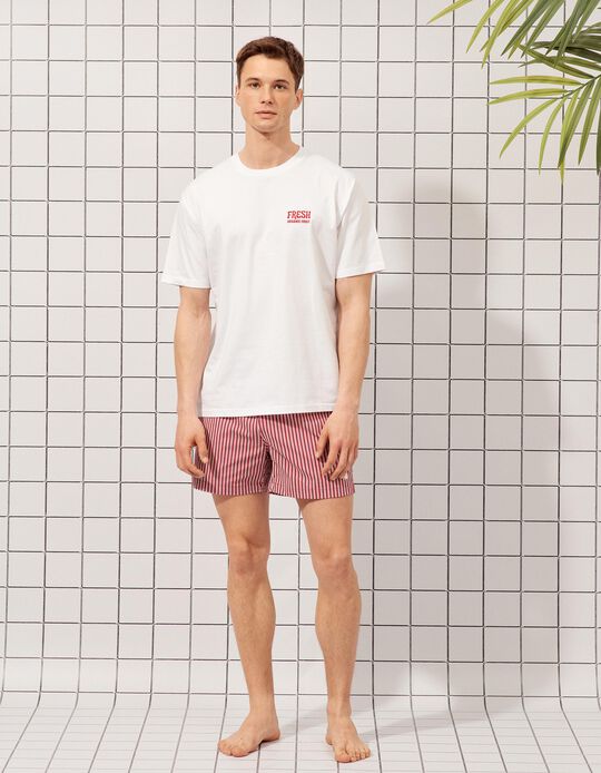 Comprar Online T-shirt Estampada, Homem, Branco