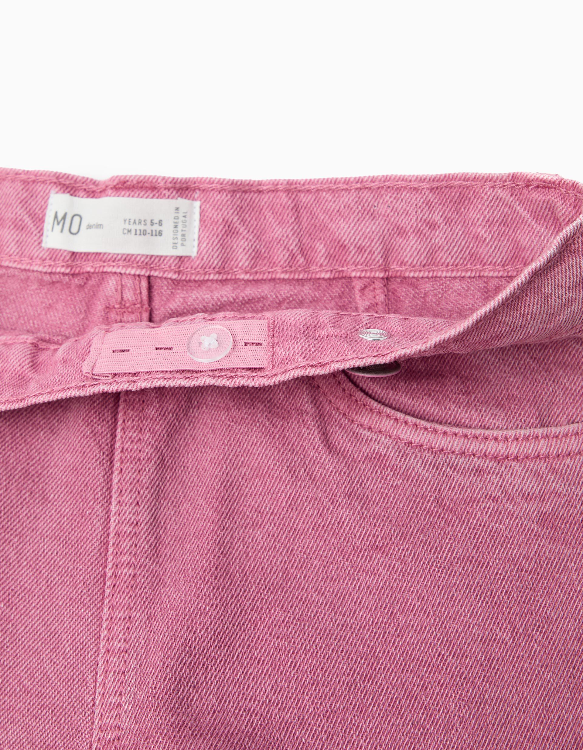 Comprar Online Saia-Cal&ccedil;&atilde;o de Ganga, Menina, Rosa Escuro