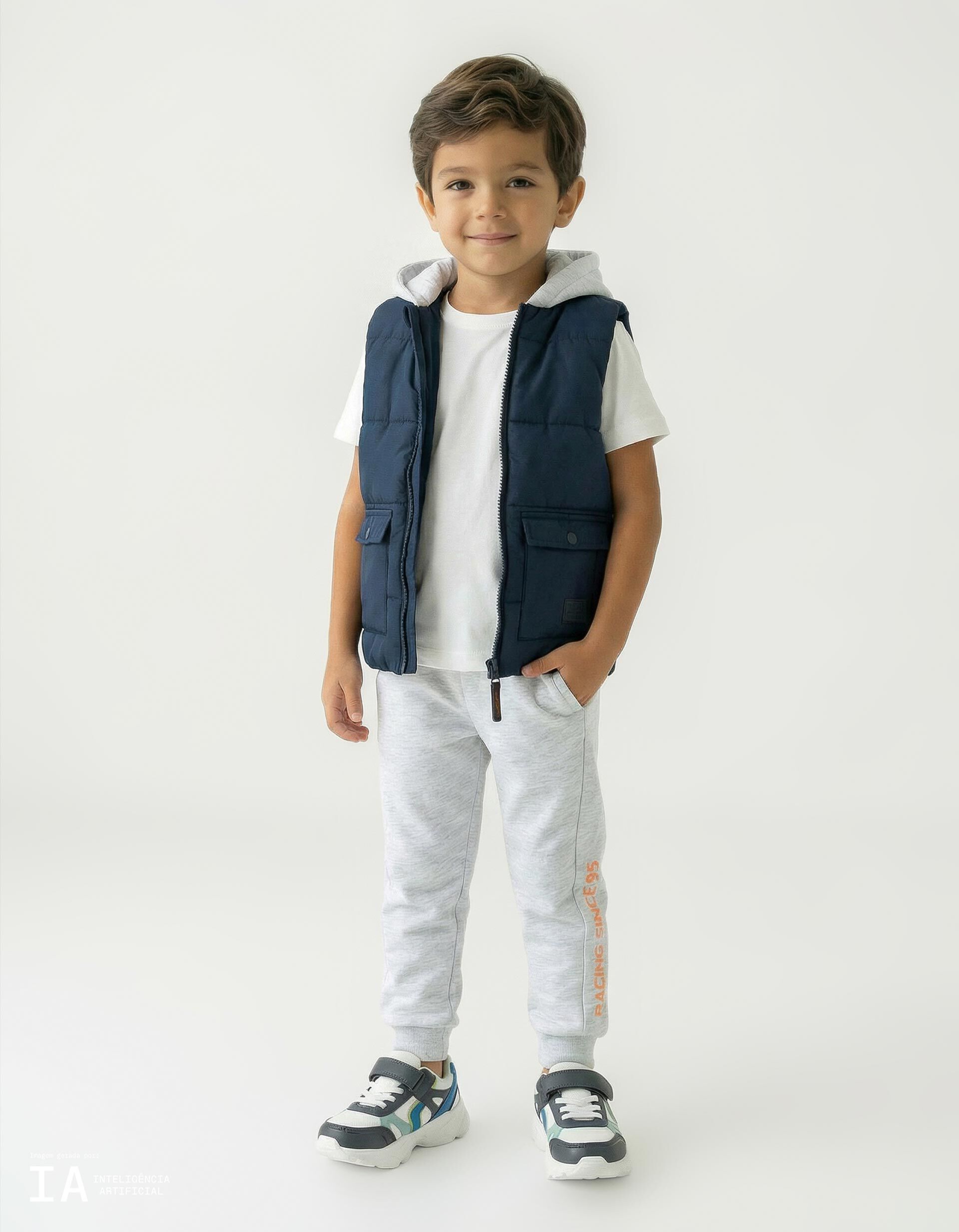 Comprar Online Colete com Capuz, Menino, Azul Escuro