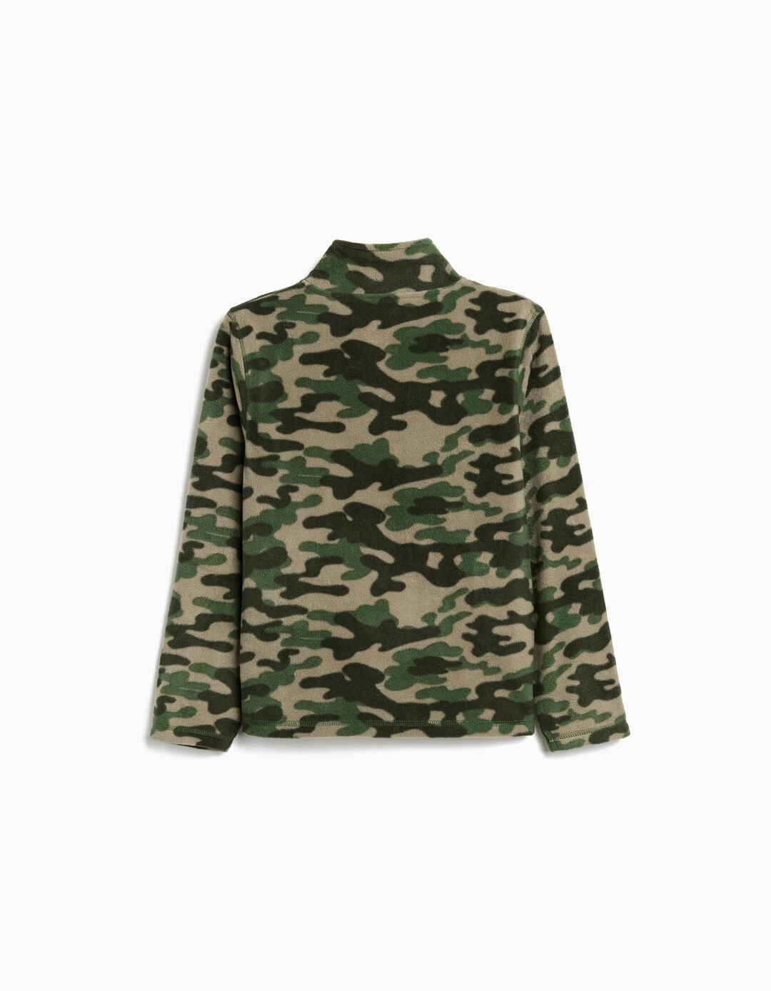 Camisola Polar com Fecho, Menino, Verde Escuro