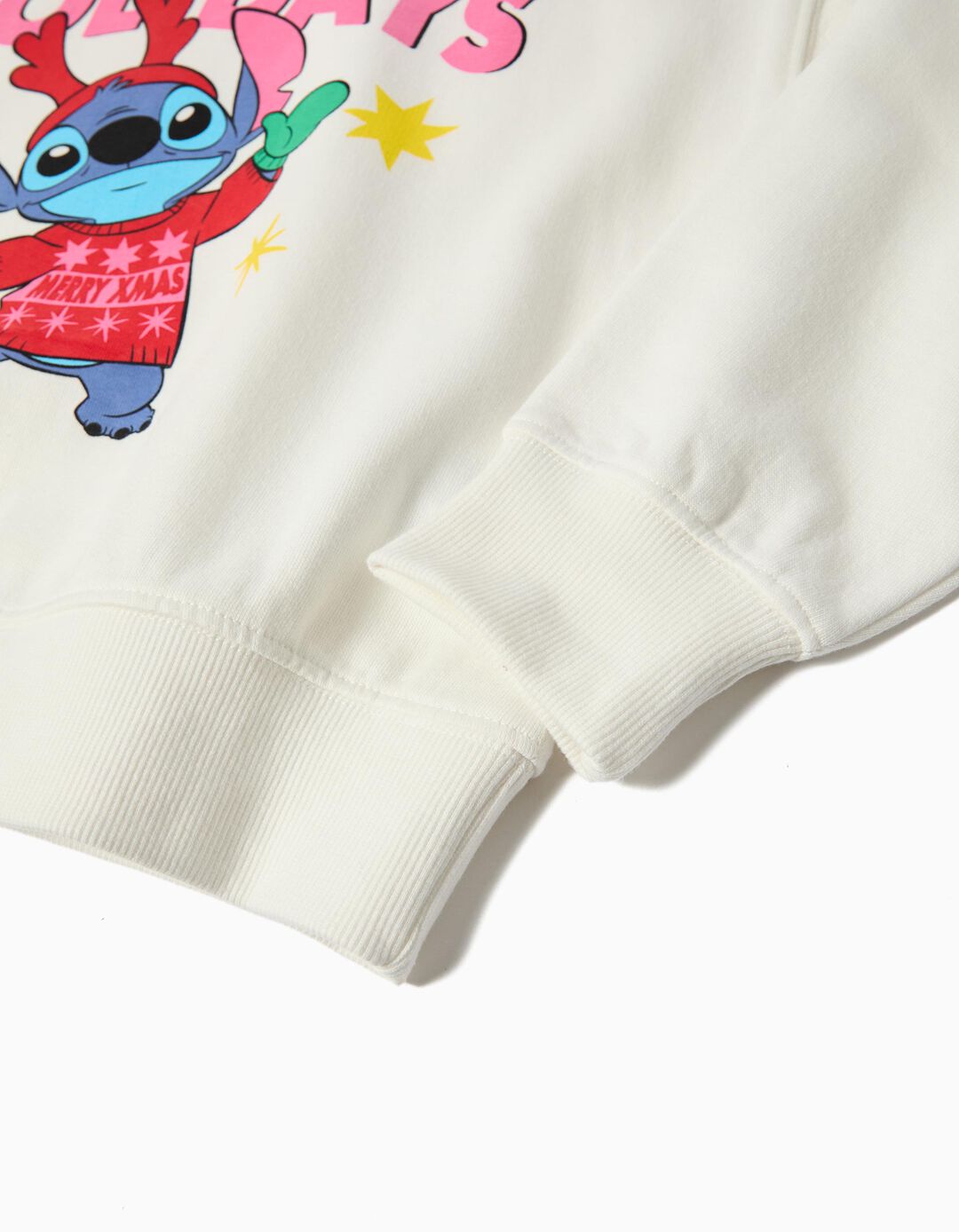 Sweatshirt 'Stitch' ©Disney, Menina, Branco