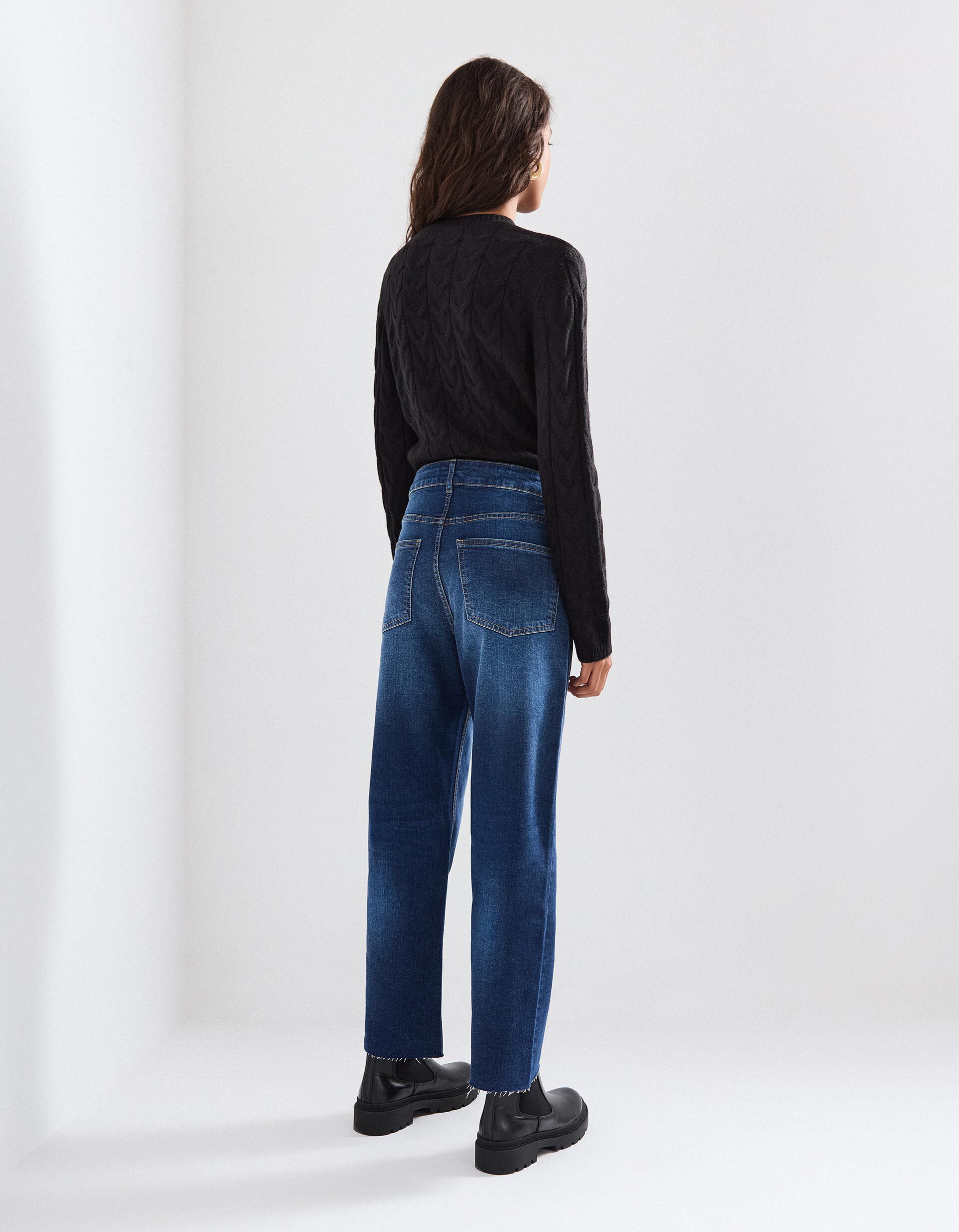 Comprar Online Cal&ccedil;as de Ganga 'Cropped Flare', Mulher, Azul Escuro