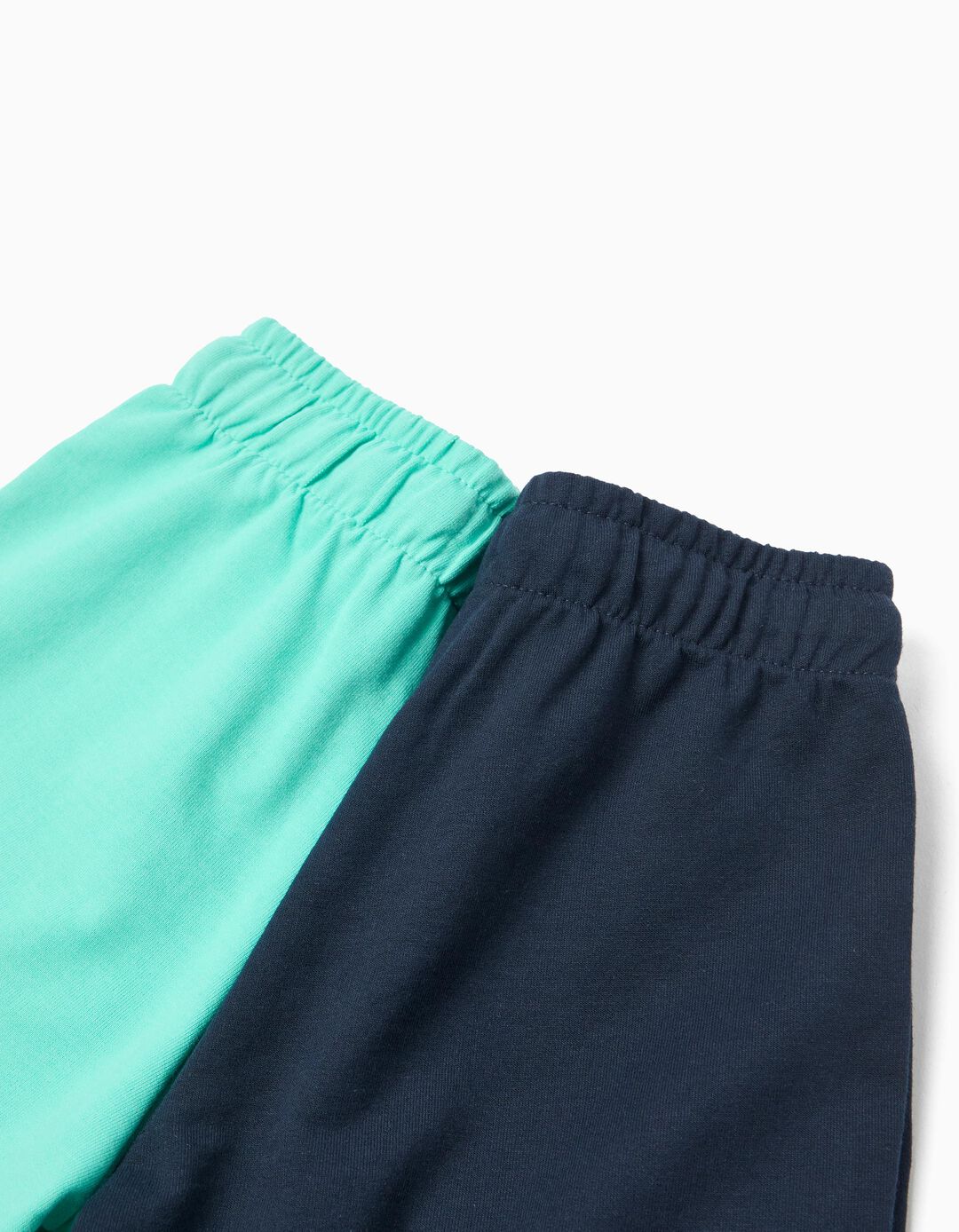 Pack 2 Cal&ccedil;&otilde;es de Felpa, Menino, Verde Claro