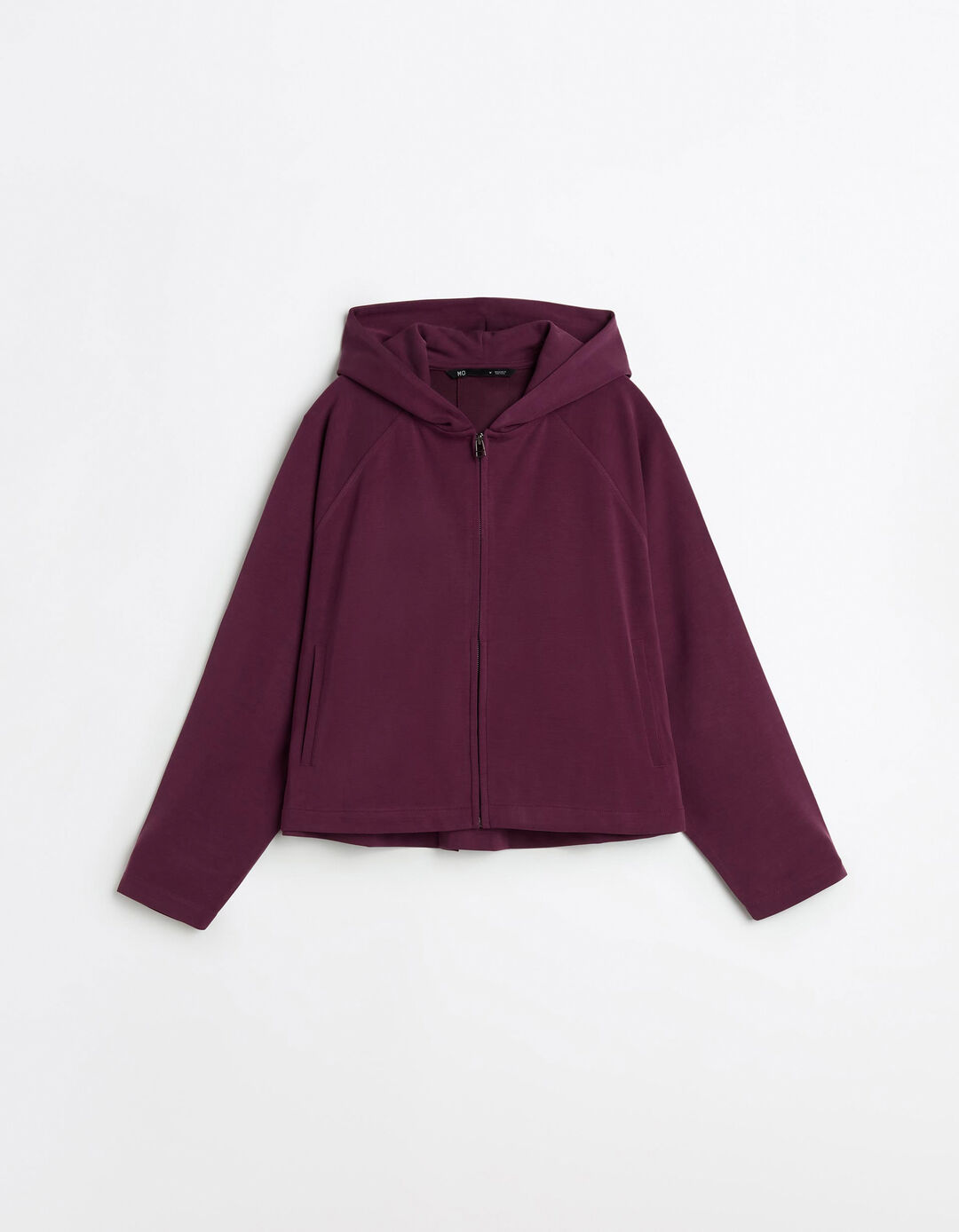 Casaco com Capuz, Mulher, Vermelho Escuro