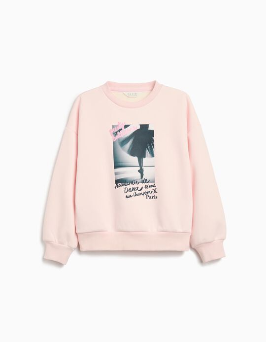 Comprar Online Sweatshirt de Felpa, Menina, Rosa Claro