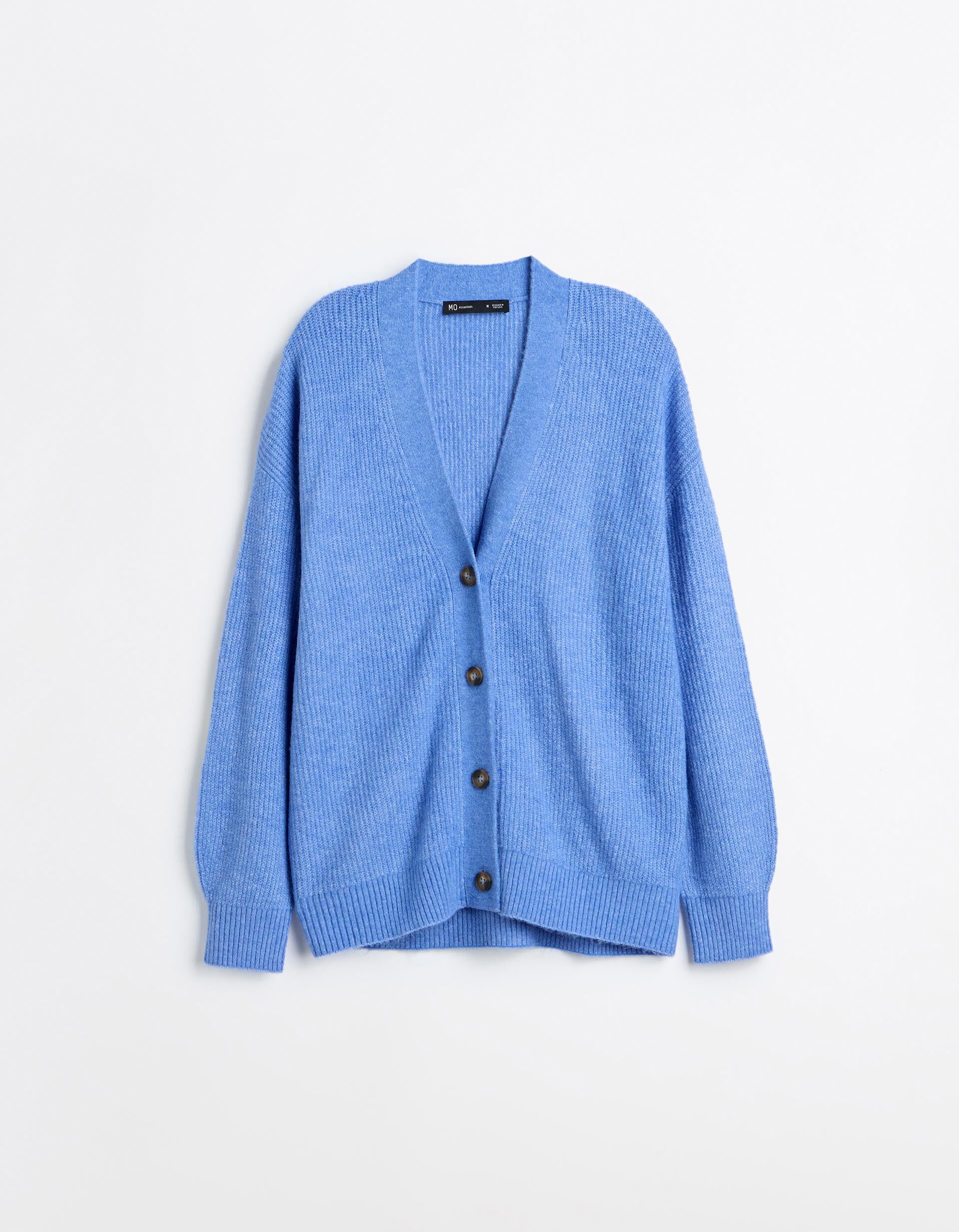 Comprar Online Casaco De Malha, Mulher, Azul