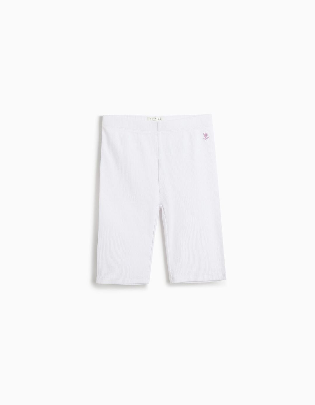 Leggings Ciclista, Menina, Branco