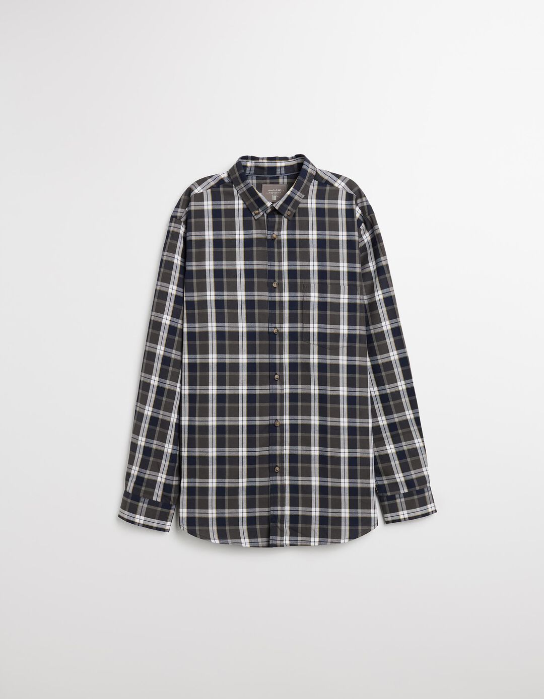 Camisa de Xadrez, Homem, Cinzento