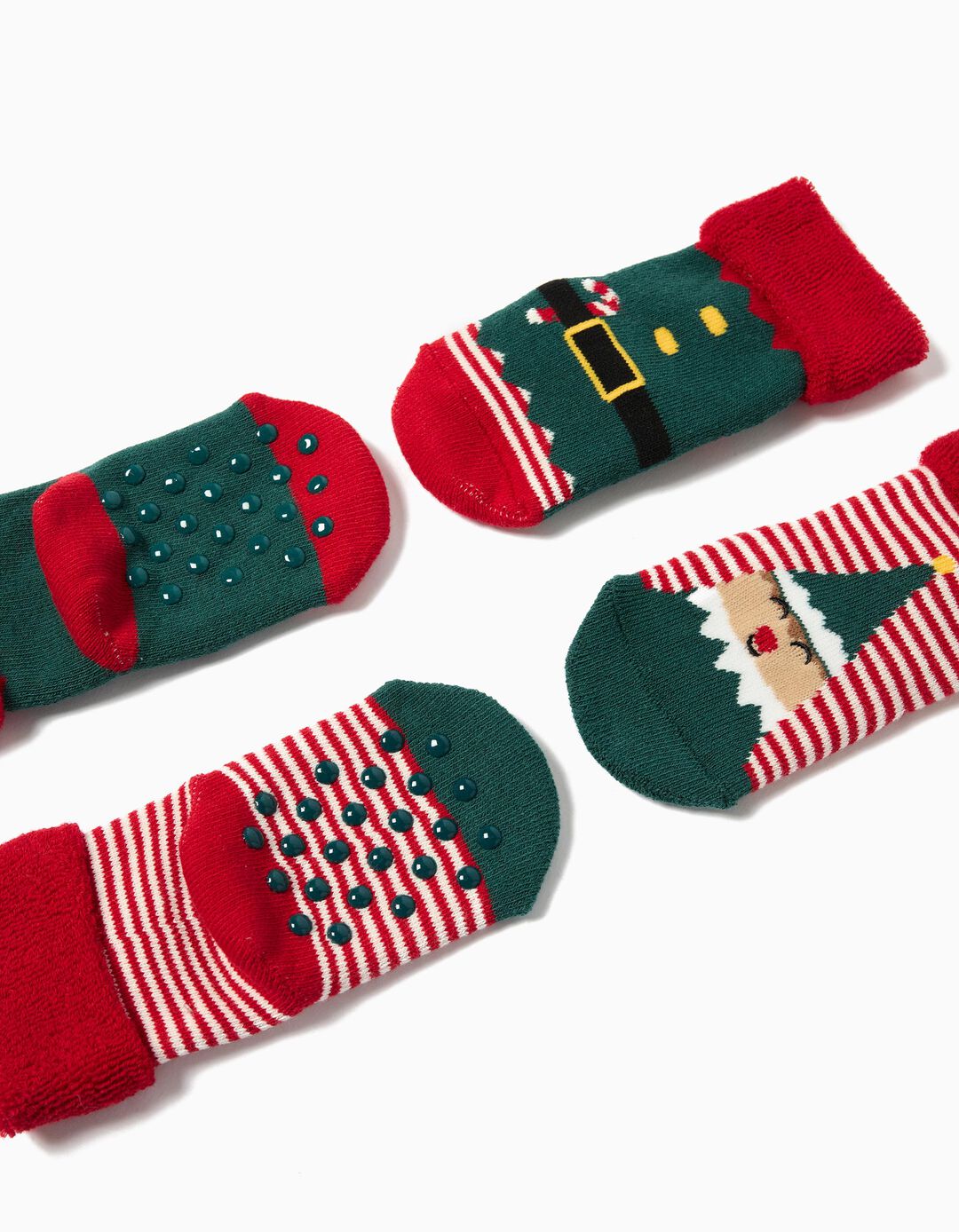 Pack 2 Pares de Meias Antiderrapante, Menino, Multicor 
