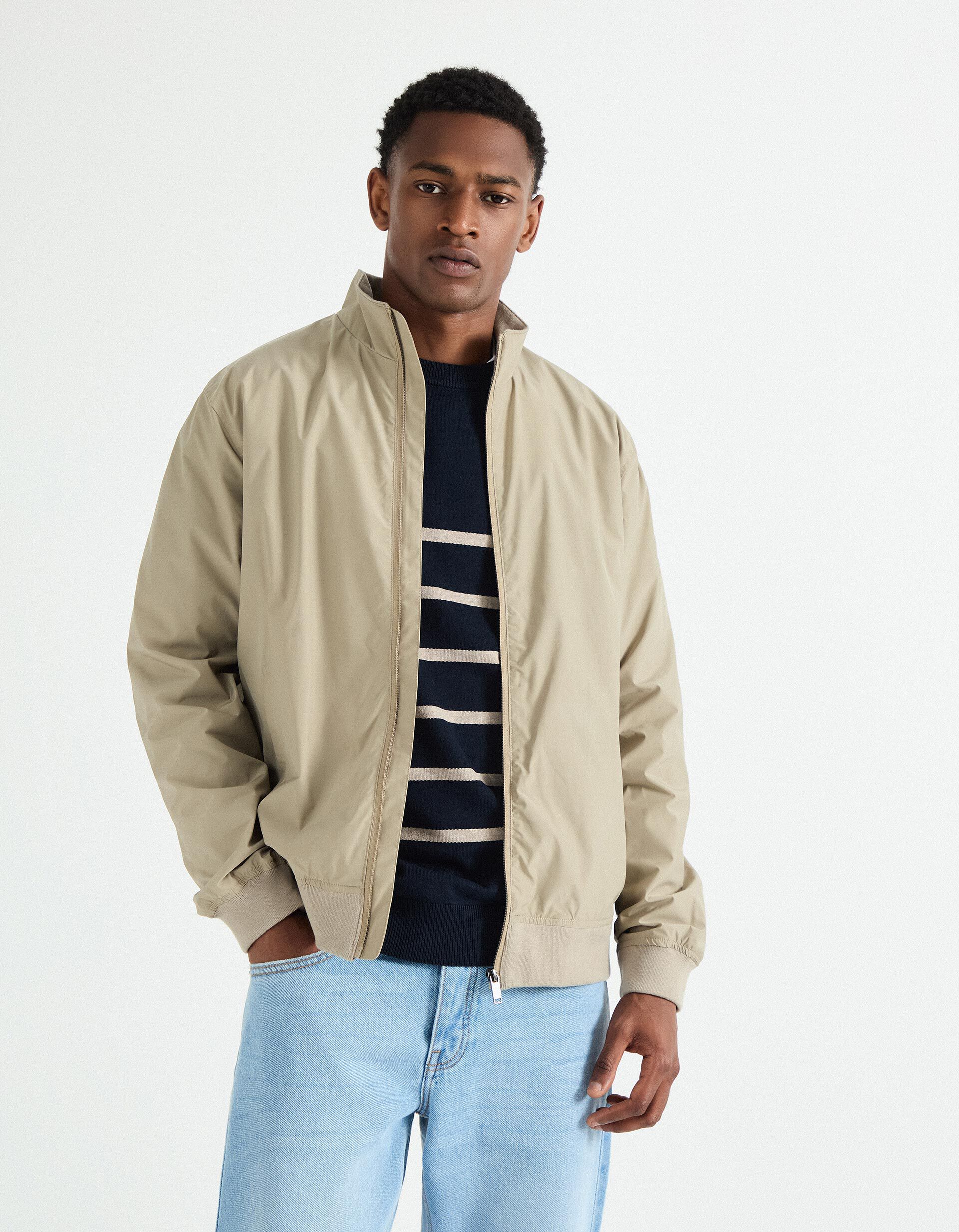 Comprar Online Casaco Bomber, Homem, Cinzento