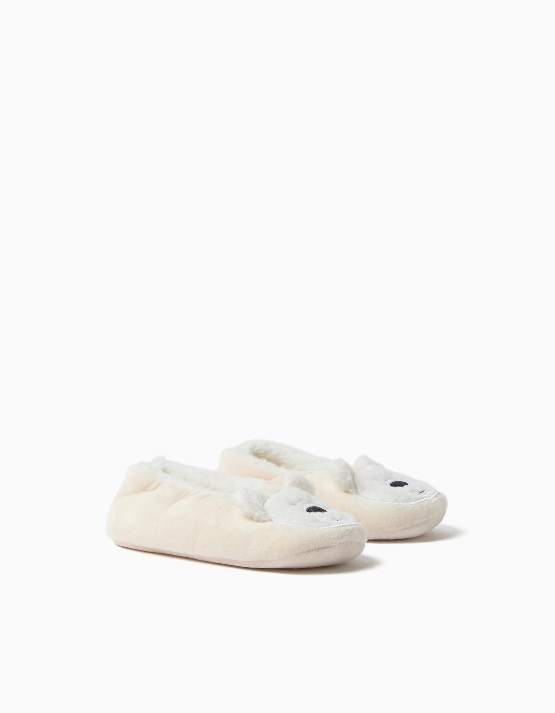 Comprar Online Pantufas Urso, Menino, Bege