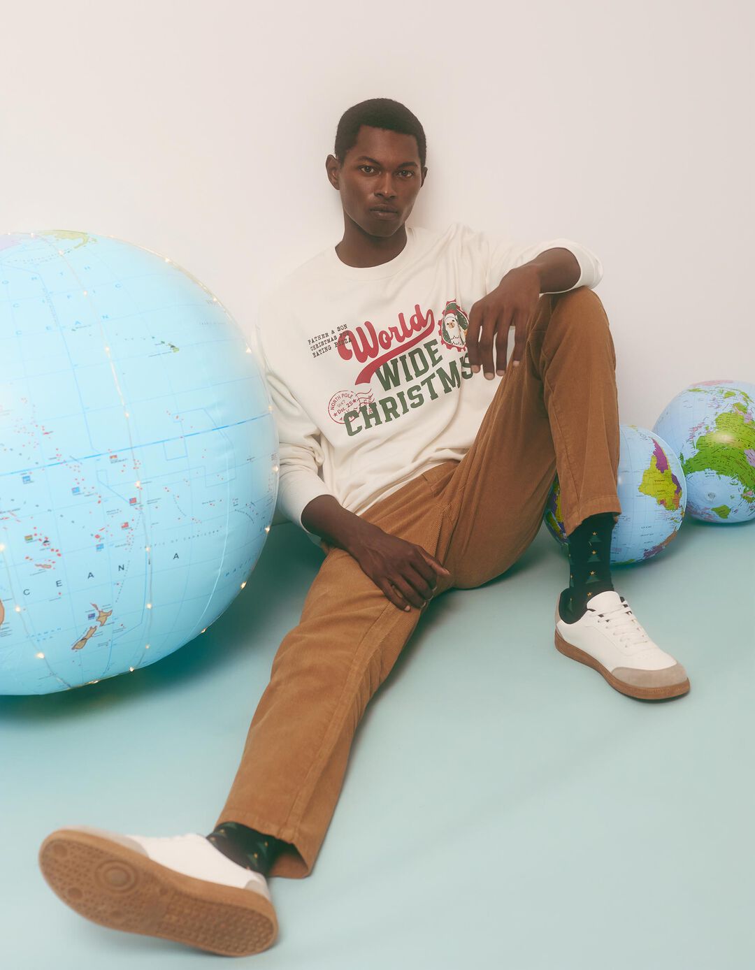 Sweatshirt de Natal, Homem, Cru