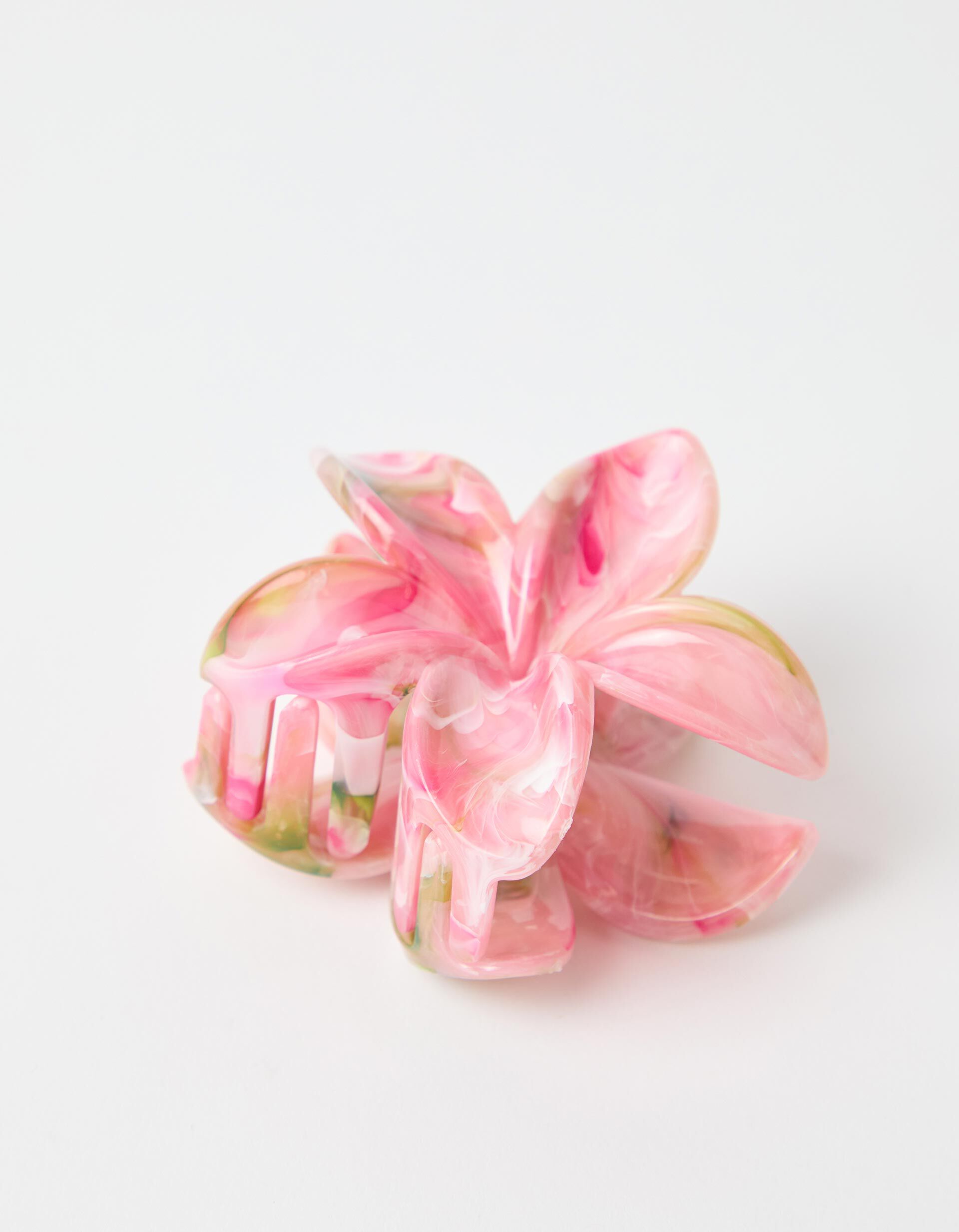 Comprar Online Mola de Cabelo com Flor, Mulher, Rosa