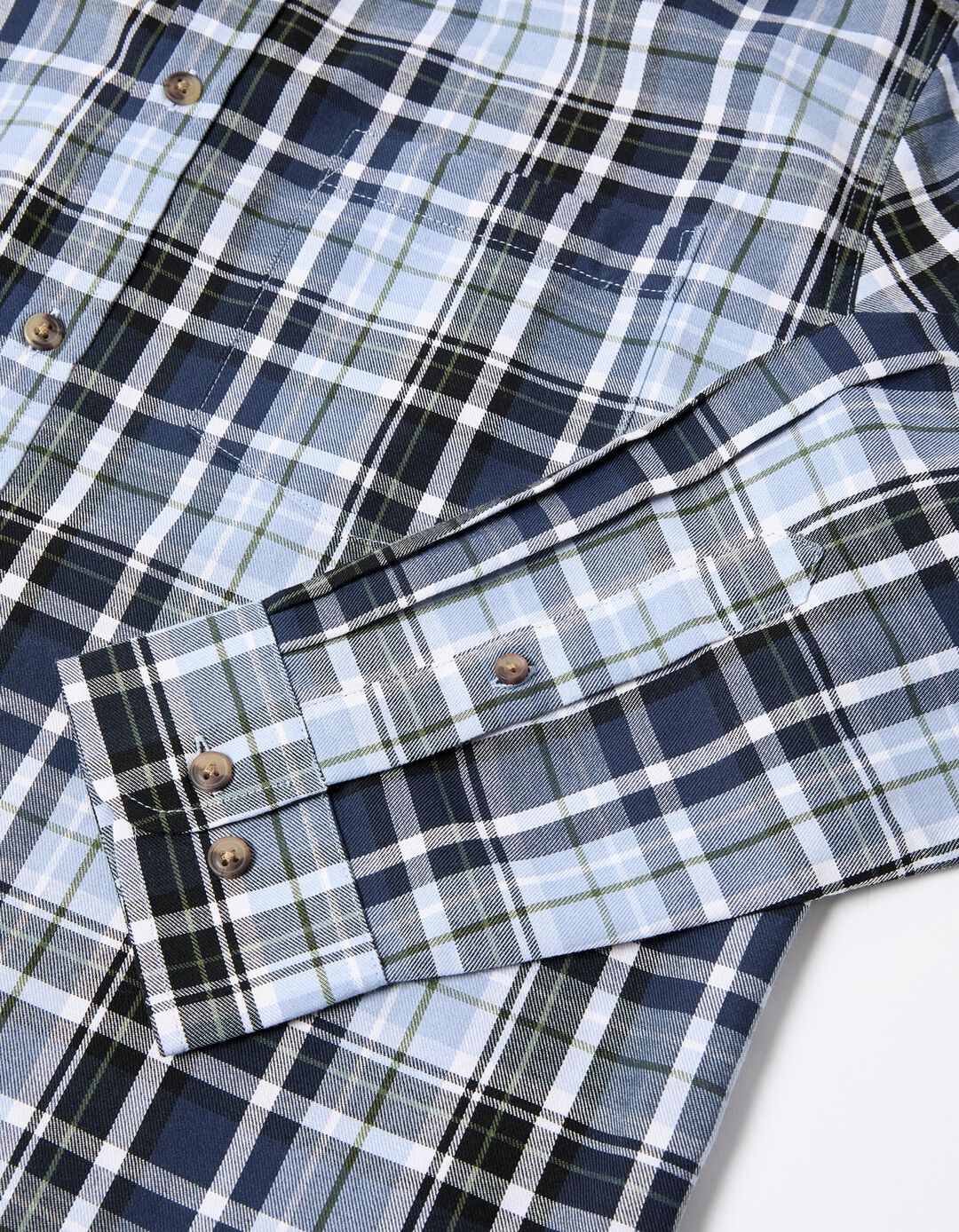 Camisa de Xadrez, Homem, Azul
