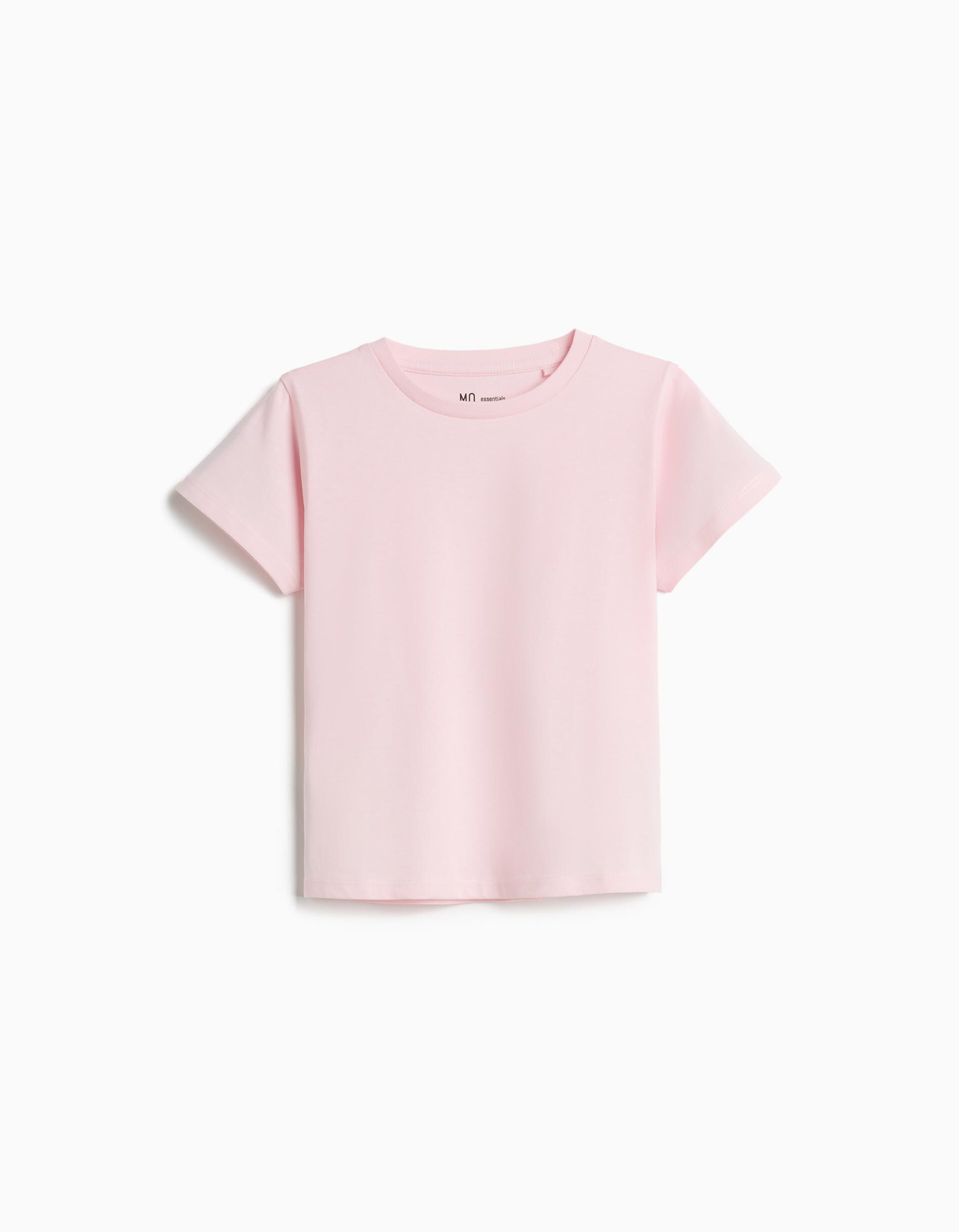 Comprar Online T-shirt Manga Curta, Menina, Rosa Claro