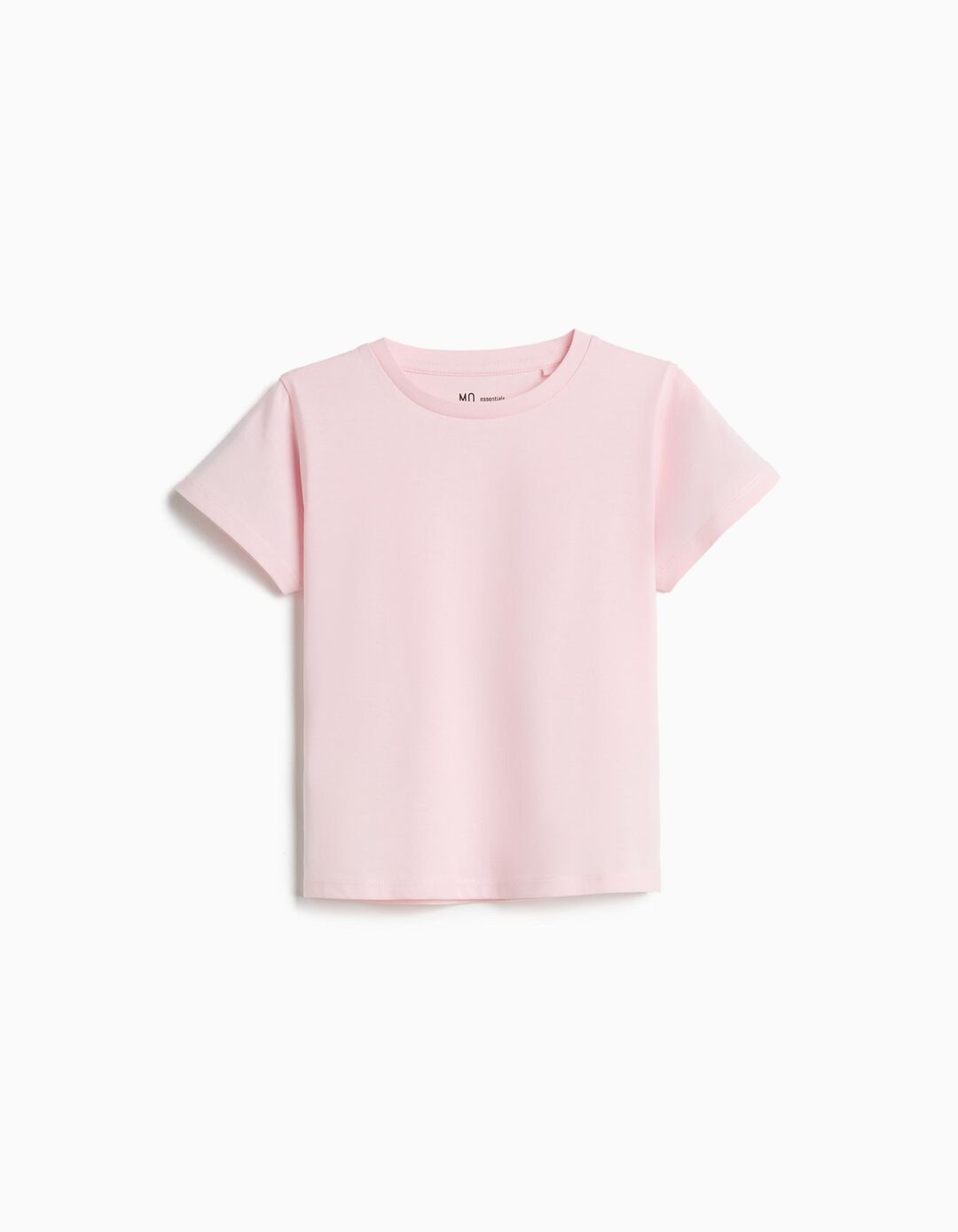 T-shirt Manga Curta, Menina, Rosa Claro