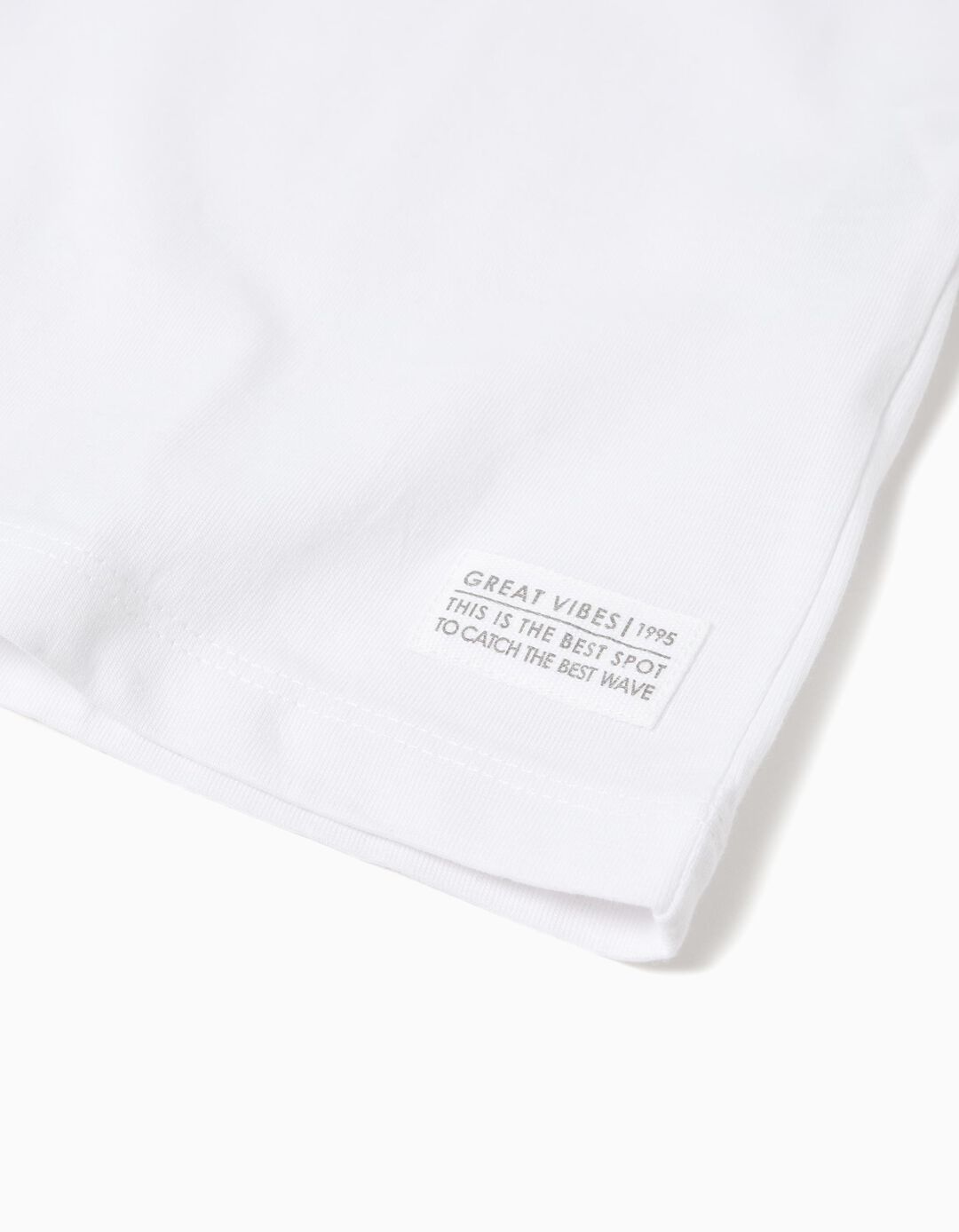 T-shirt Print, Menino, Branco